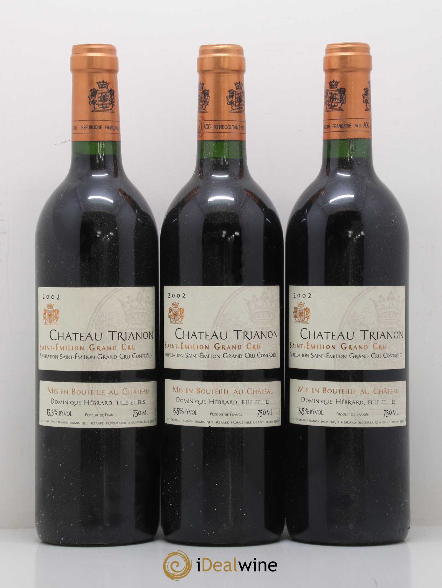 Château Trianon 2002 - Posten von 3 Flaschen - 0