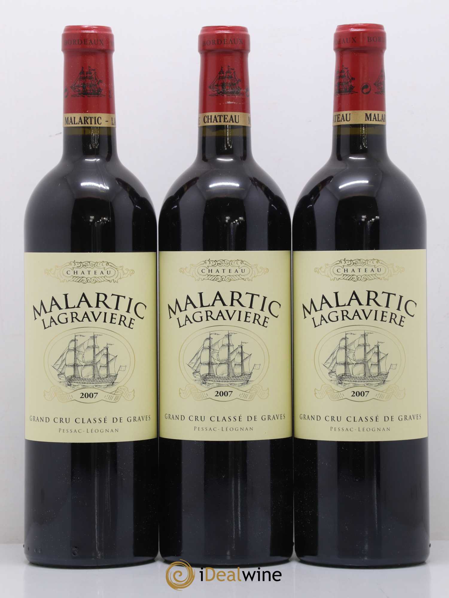 Château Malartic-Lagravière Cru Classé de Graves 2007 - Lot de 6 bouteilles - 1