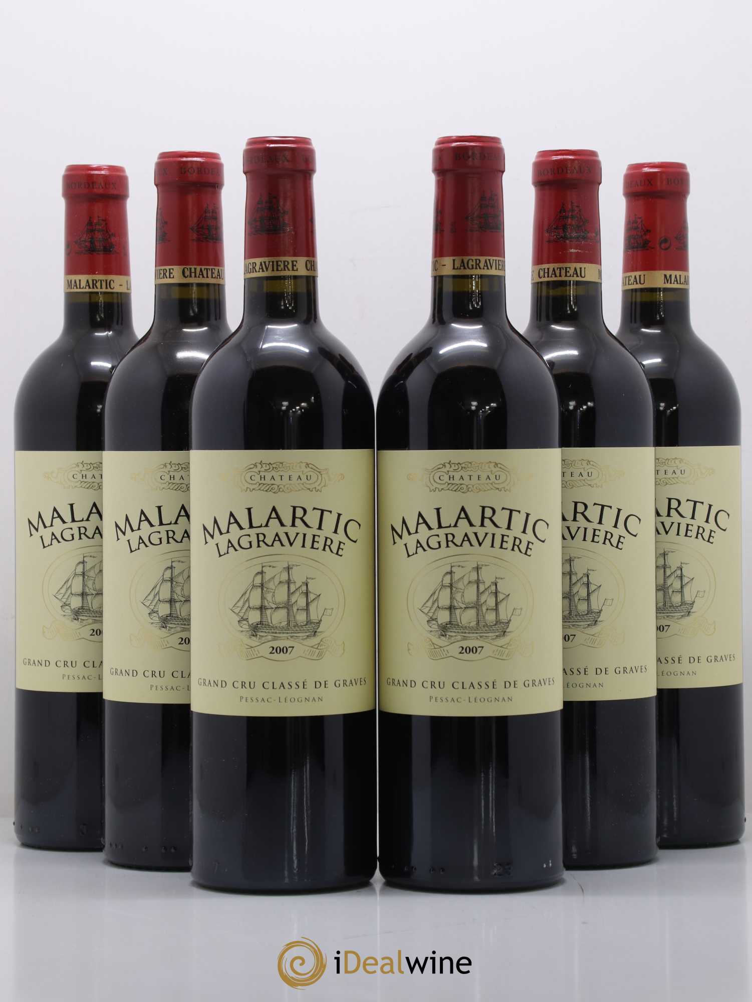 Château Malartic-Lagravière Cru Classé de Graves 2007 - Lot de 6 bouteilles - 0