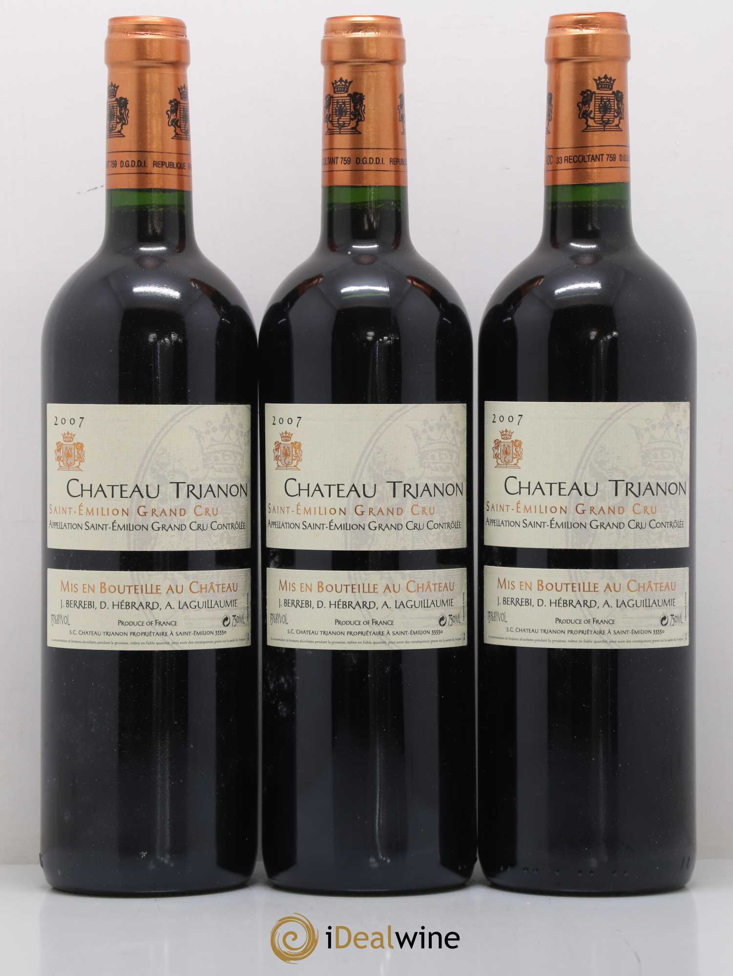Château Trianon 2007 - Lot de 6 bouteilles - 1