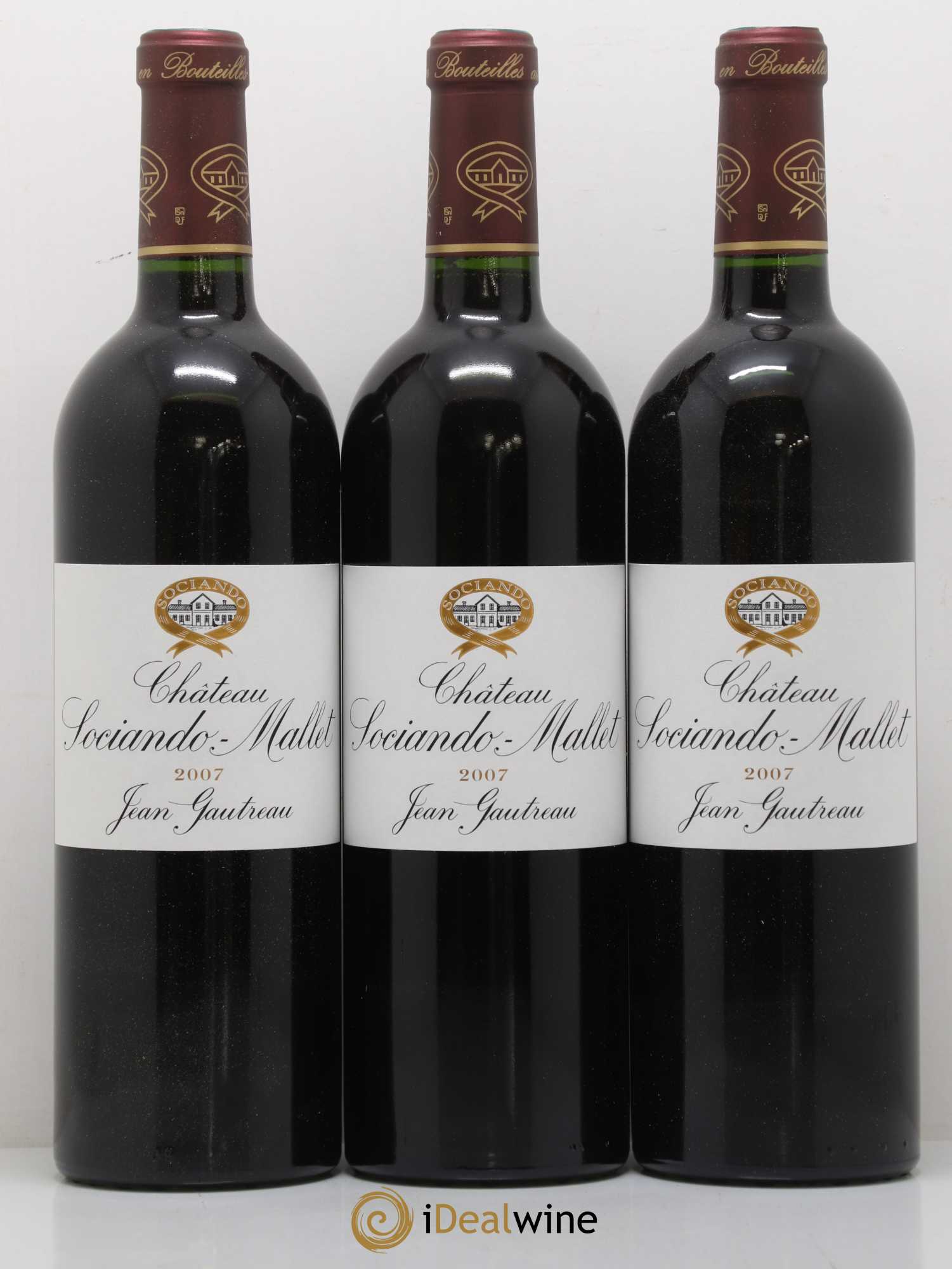 Château Sociando Mallet 2007 - Lot de 6 bouteilles - 1
