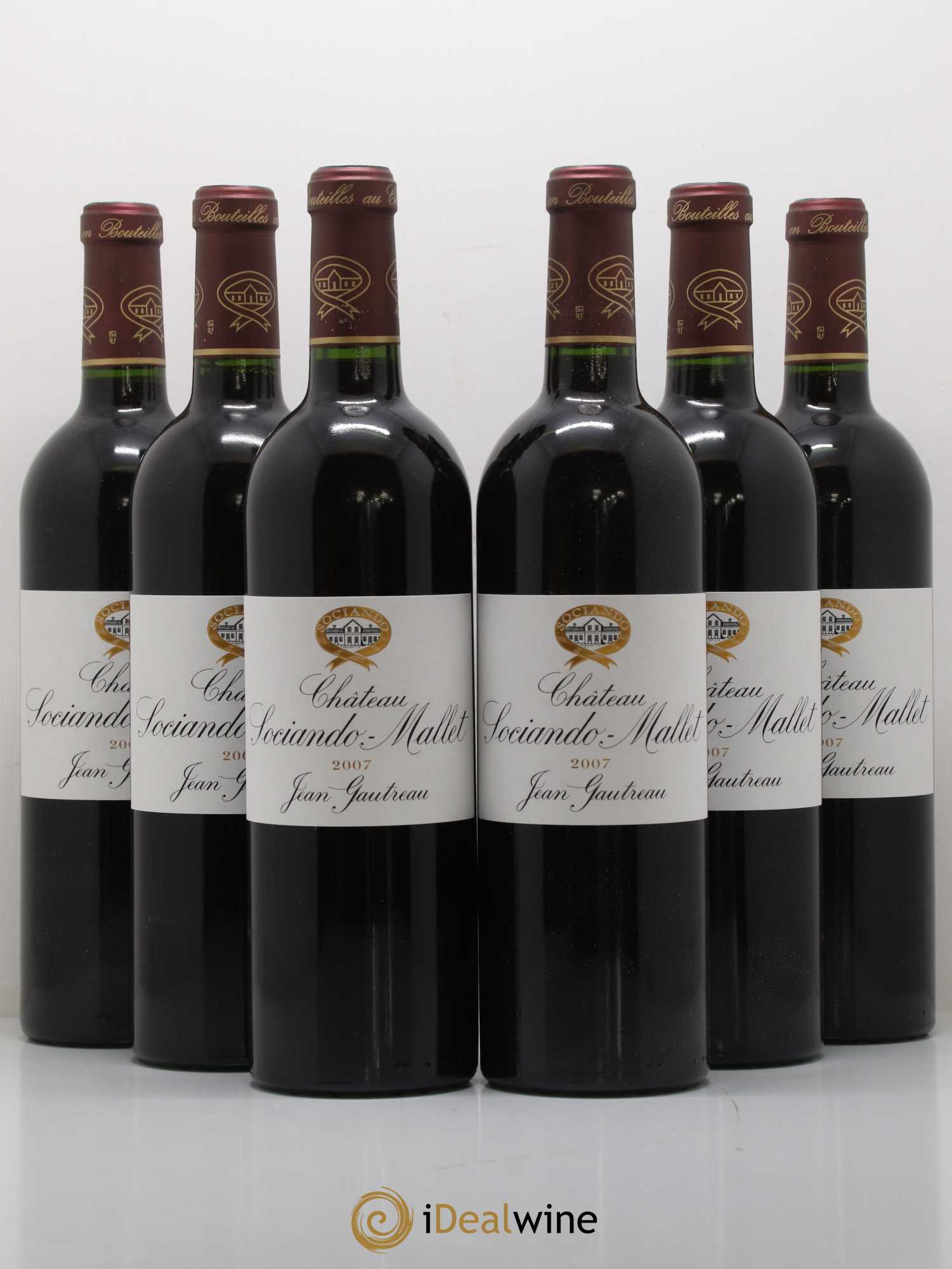 Château Sociando Mallet 2007 - Lot de 6 bouteilles - 0