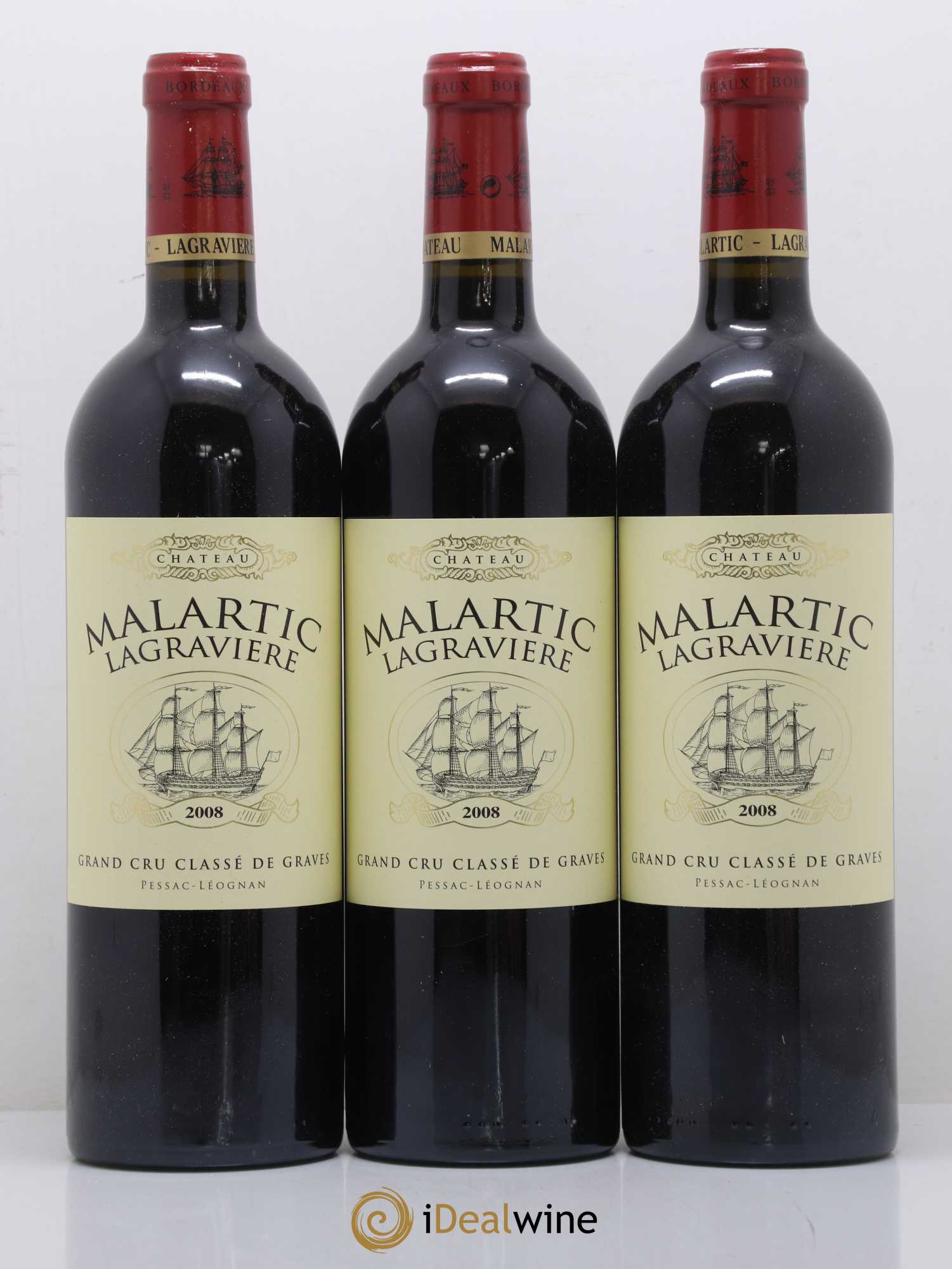 Château Malartic-Lagravière Cru Classé de Graves 2008 - Lot de 6 bouteilles - 1