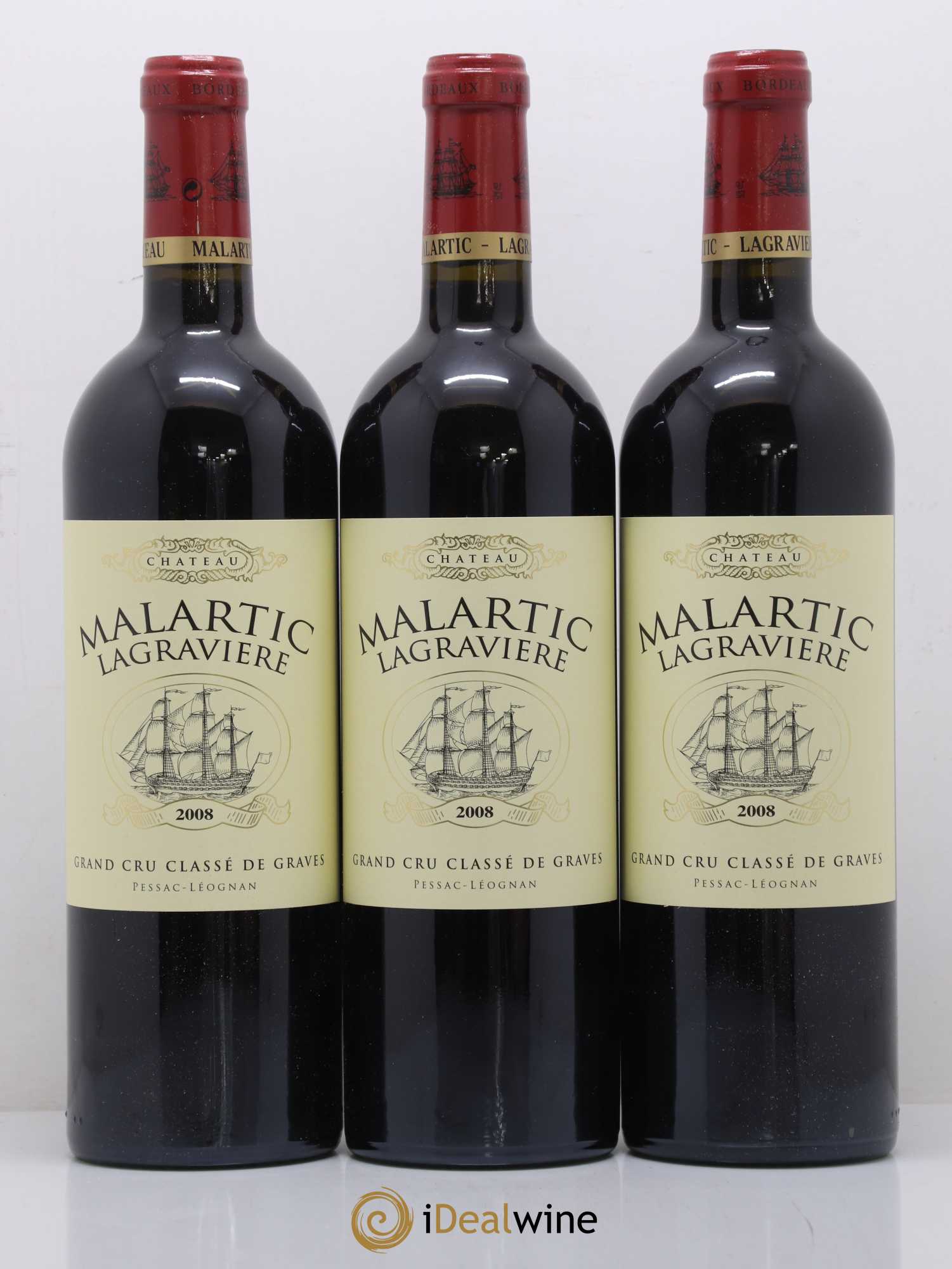 Château Malartic-Lagravière Cru Classé de Graves 2008 - Lot de 6 bouteilles - 2
