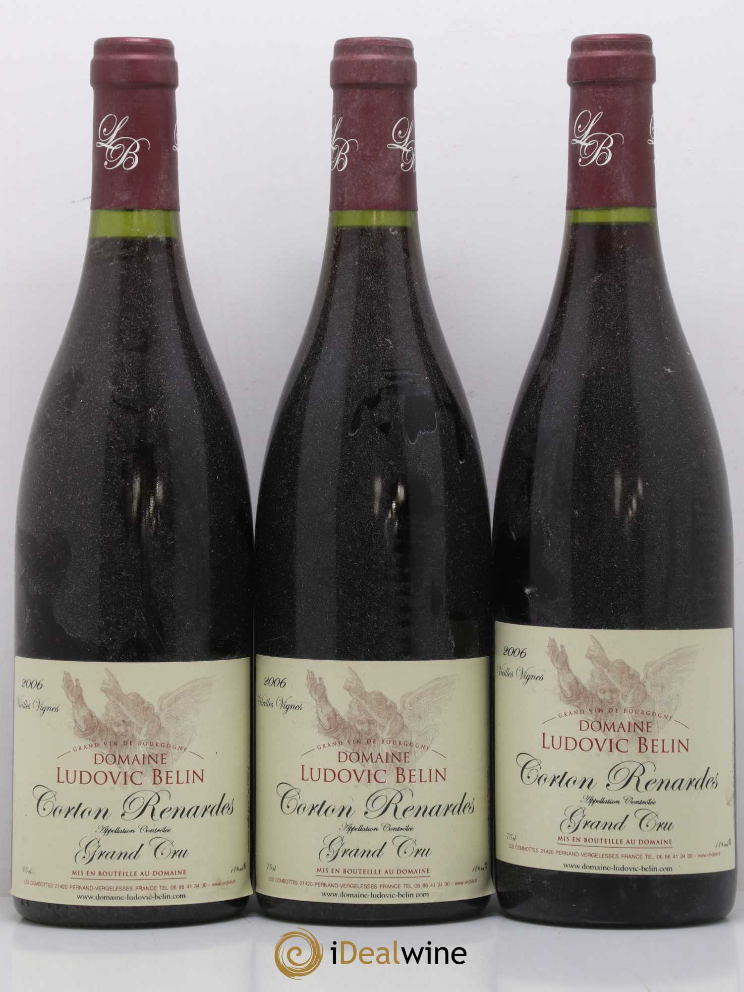 Corton Grand Cru Renardes Vieilles vignes Ludovic Belin 2006 - Posten von 3 Flaschen - 0