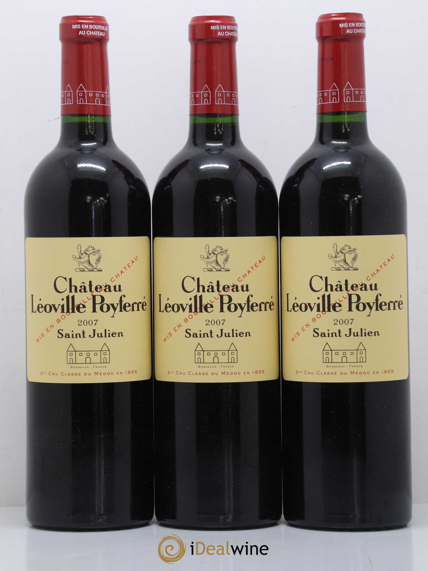 Château Léoville Poyferré 2ème Grand Cru Classé 2007 - Lot de 6 bouteilles - 1