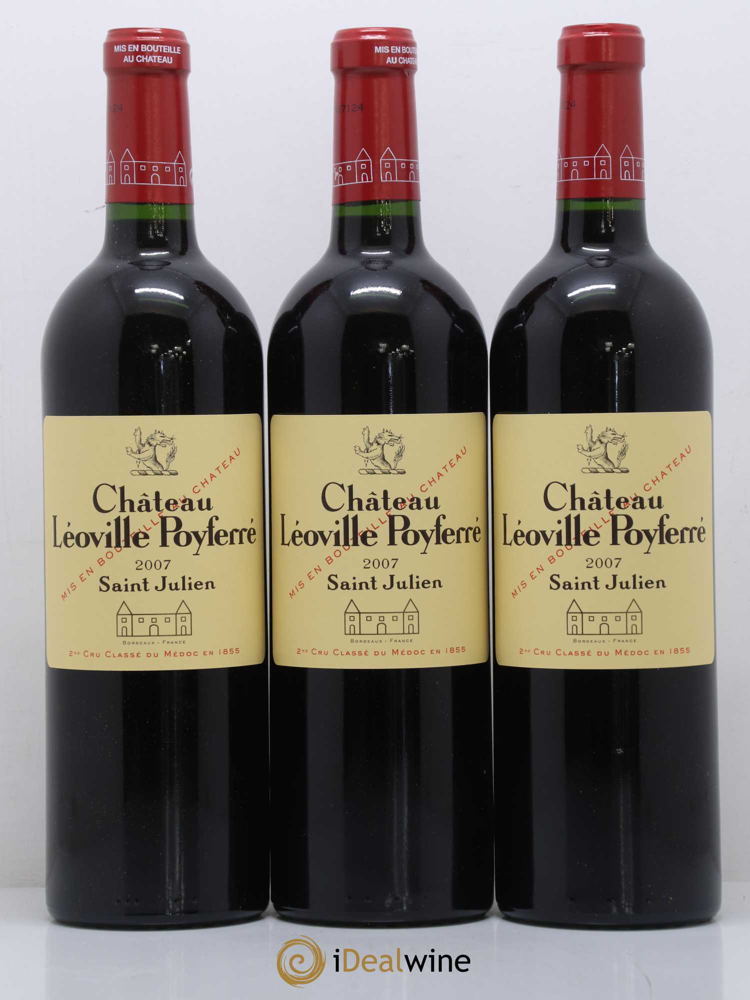 Château Léoville Poyferré 2ème Grand Cru Classé 2007 - Lot de 6 bouteilles - 2