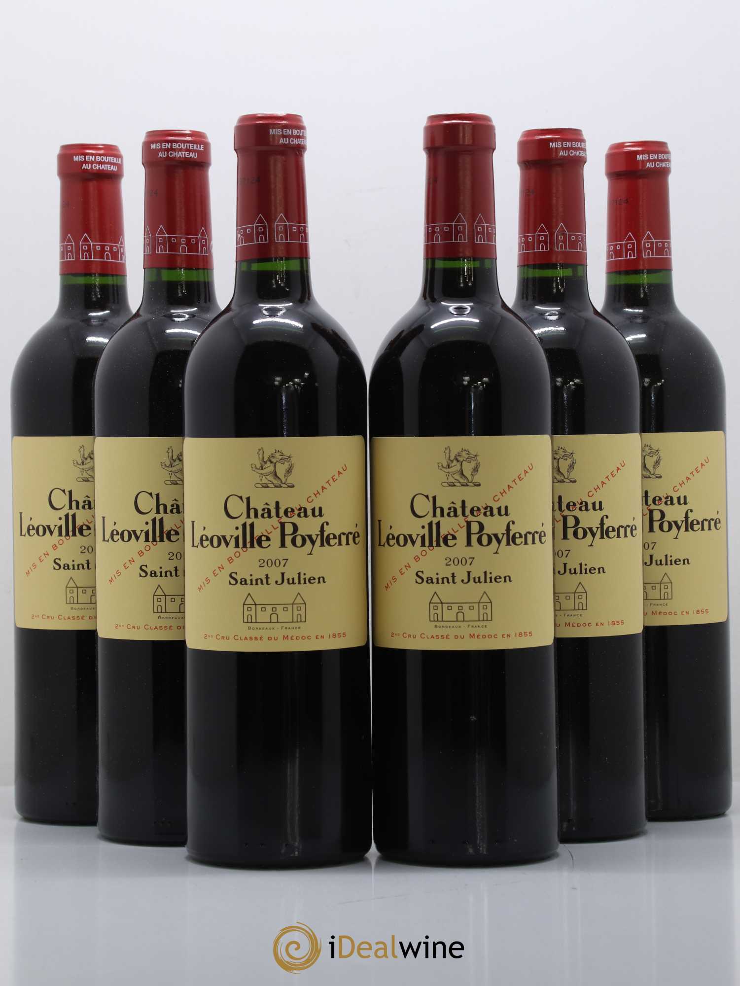 Château Léoville Poyferré 2ème Grand Cru Classé 2007 - Lot de 6 bouteilles - 0
