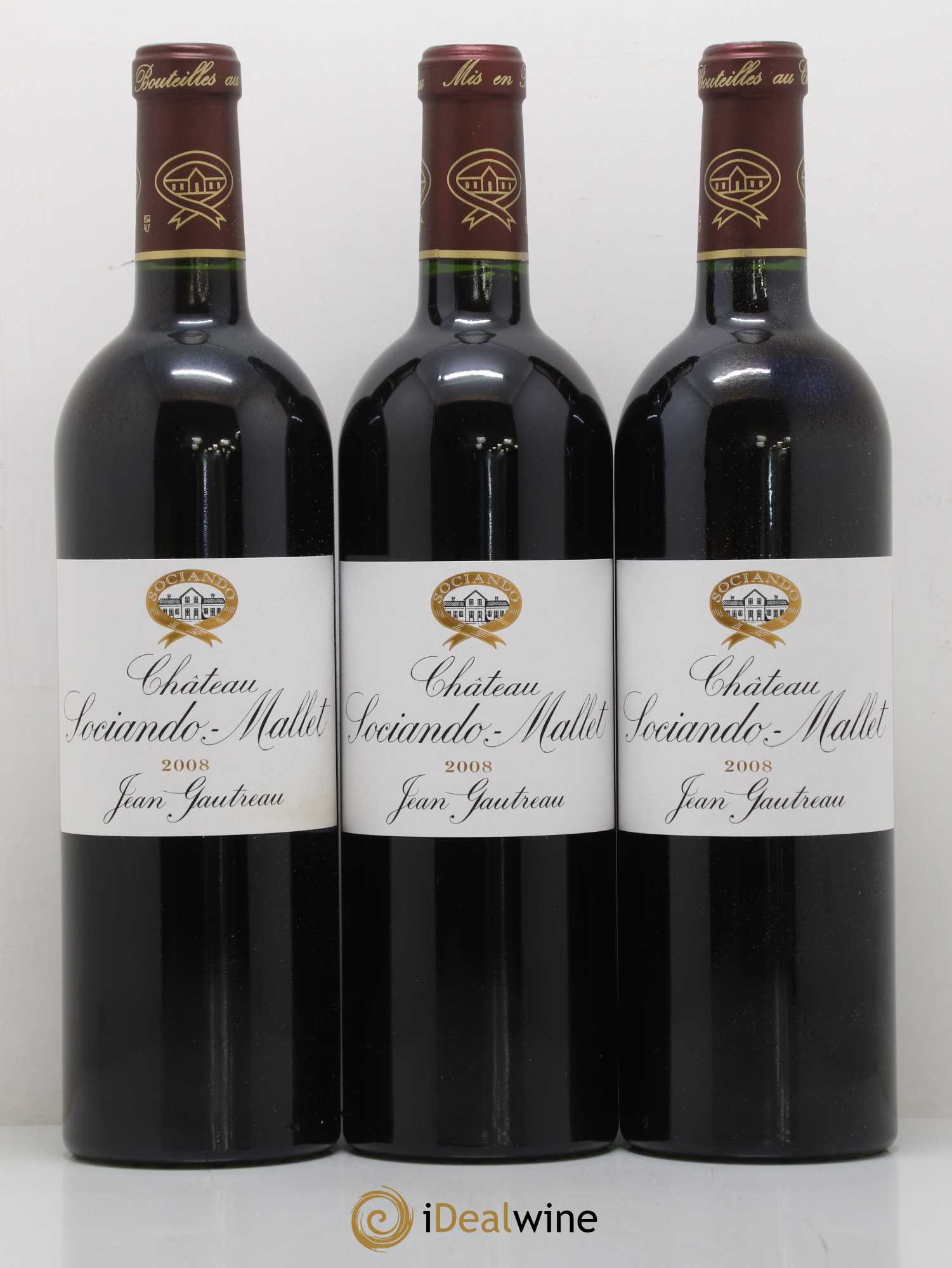 Château Sociando Mallet 2008 - Lot de 6 bouteilles - 1