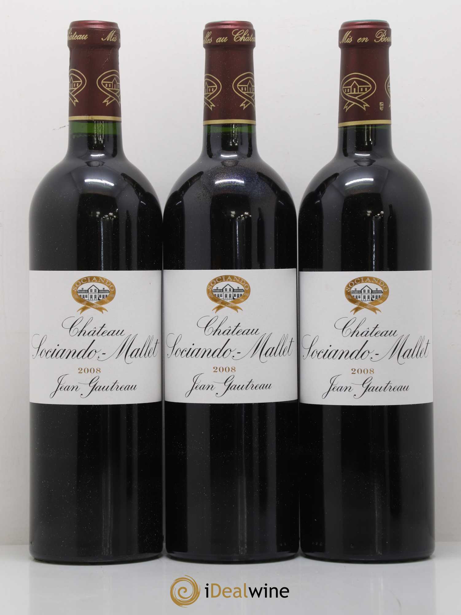 Château Sociando Mallet 2008 - Lot de 6 bouteilles - 2