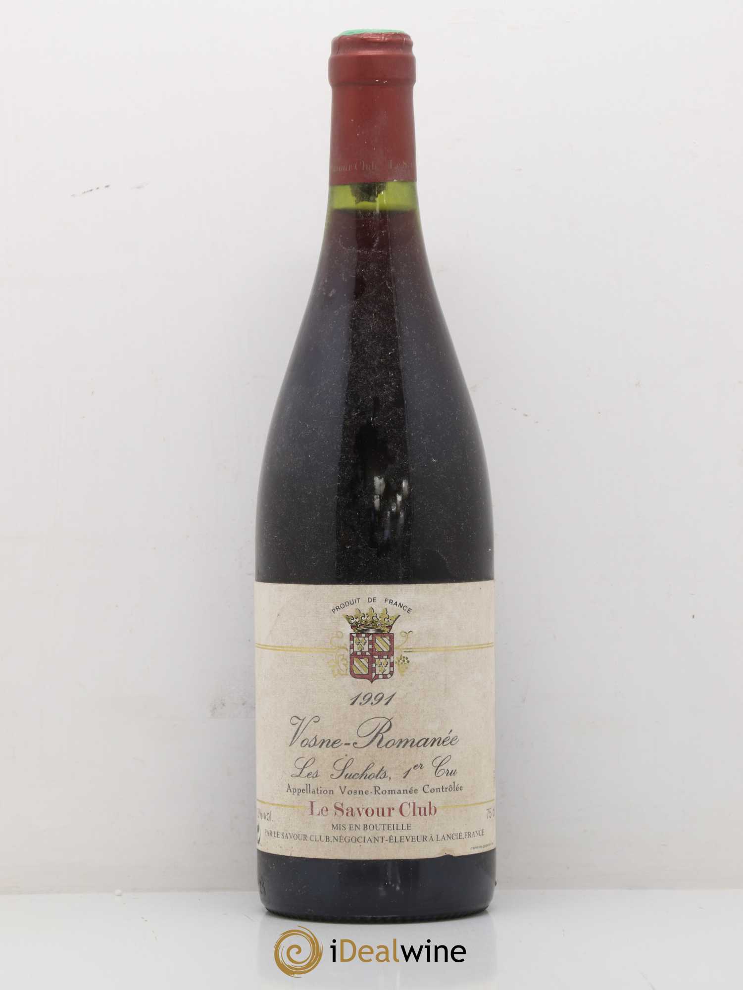 Vosne-Romanée 1er Cru Les Suchots Savour Club 1991 - Lot de 1 bouteille - 0