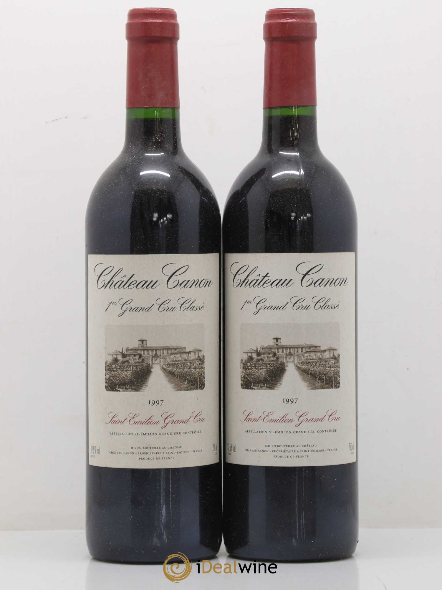 Château Canon 1er Grand Cru Classé B 1997 - Lot de 2 bouteilles - 0