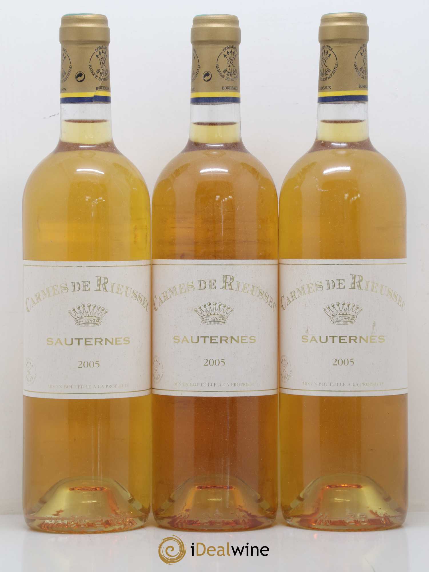 Carmes de Rieussec 2005 - Posten von 3 Flaschen - 0