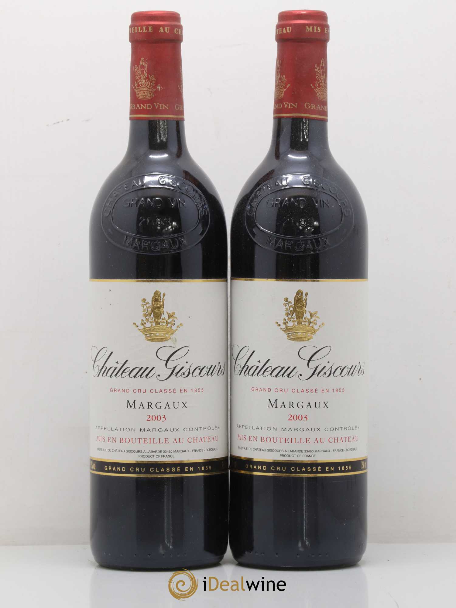 Château Giscours 3ème Grand Cru Classé 2003 - Lot de 2 bouteilles - 0