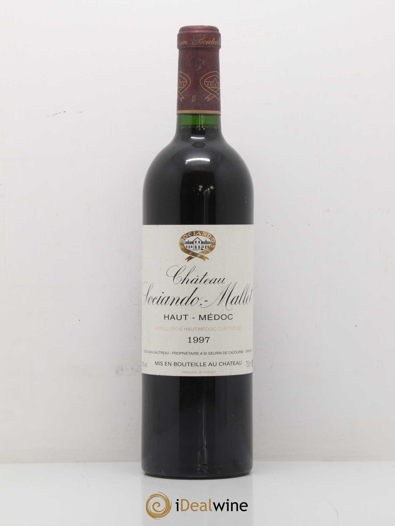 Château Sociando Mallet 1997 - Lot de 1 bouteille - 0