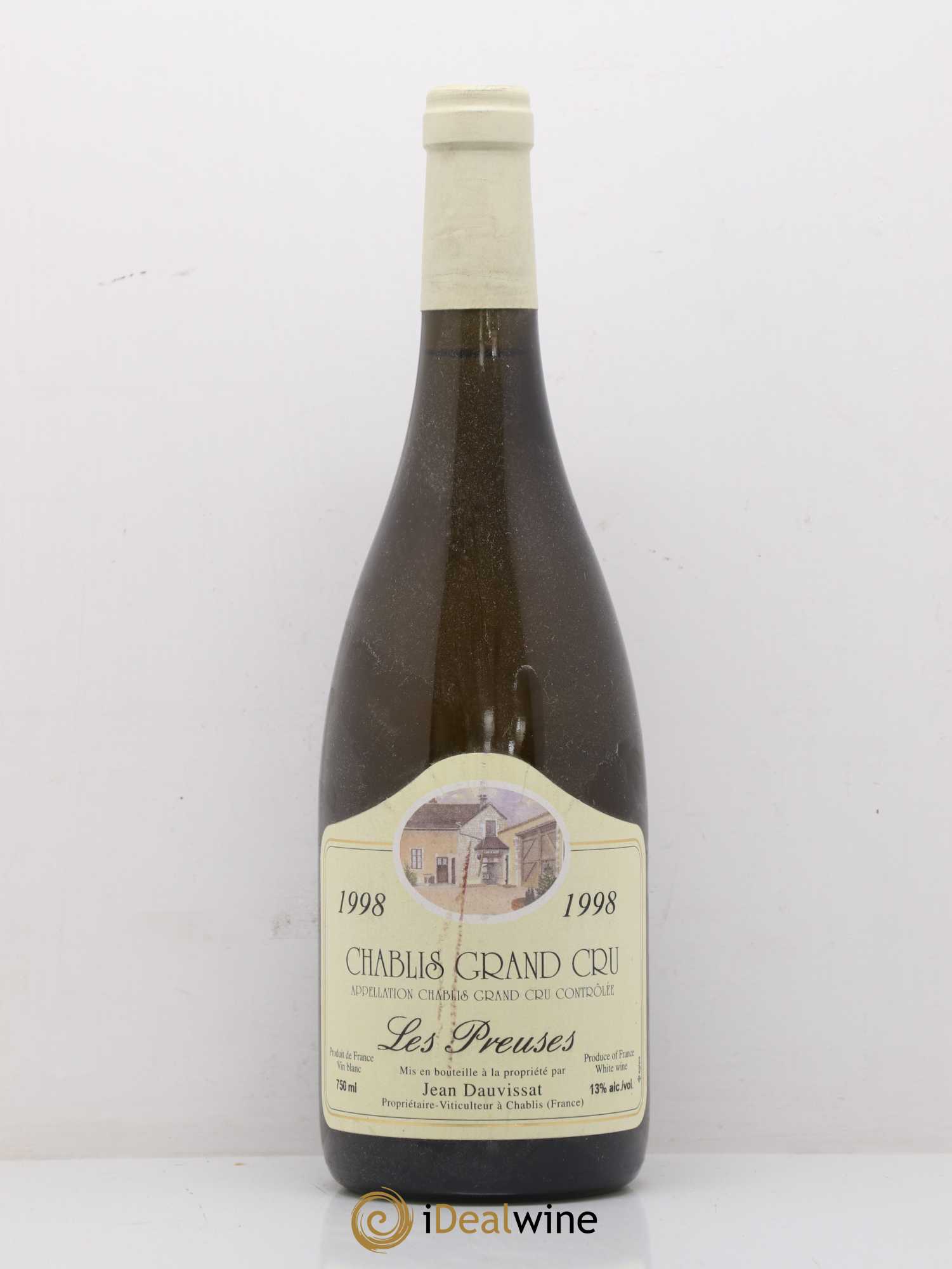 Chablis Grand Cru Les Preuses Jean & Sébastien Dauvissat 1998 - Lot de 1 bouteille - 0