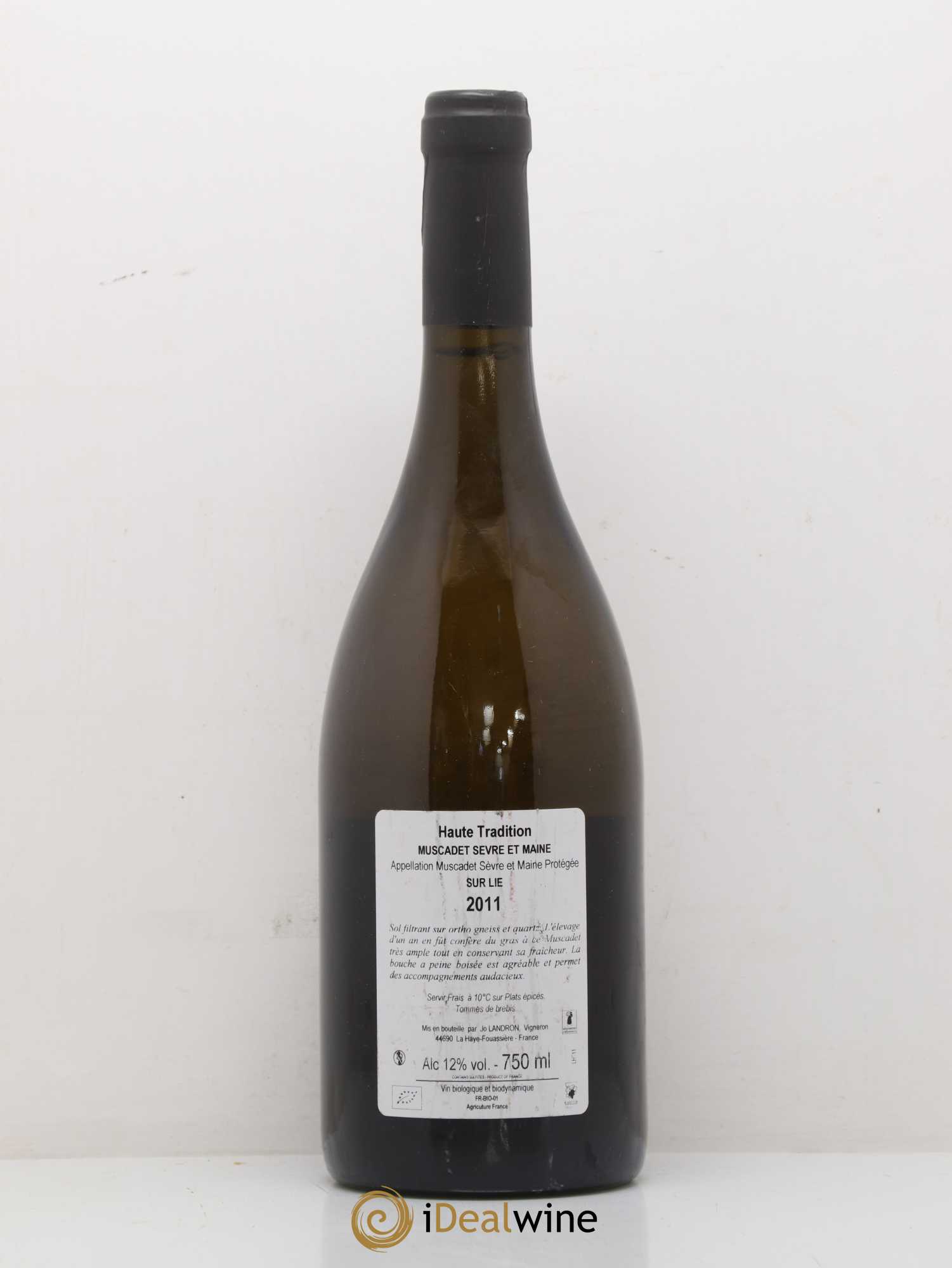 Muscadet-Sèvre-et-Maine Haute Tradition Jo Landron 2011 - Lot de 1 bouteille - 1