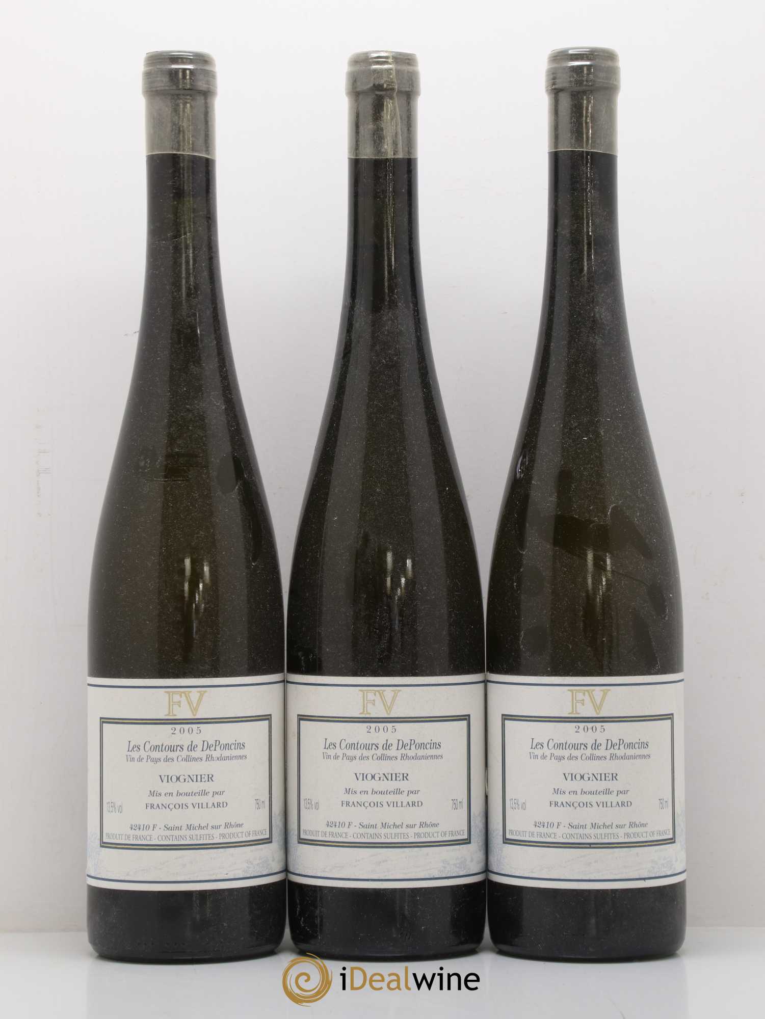 Collines Rhodaniennes Les Contours de DePoncins 2005 - Posten von 3 Flaschen - 0