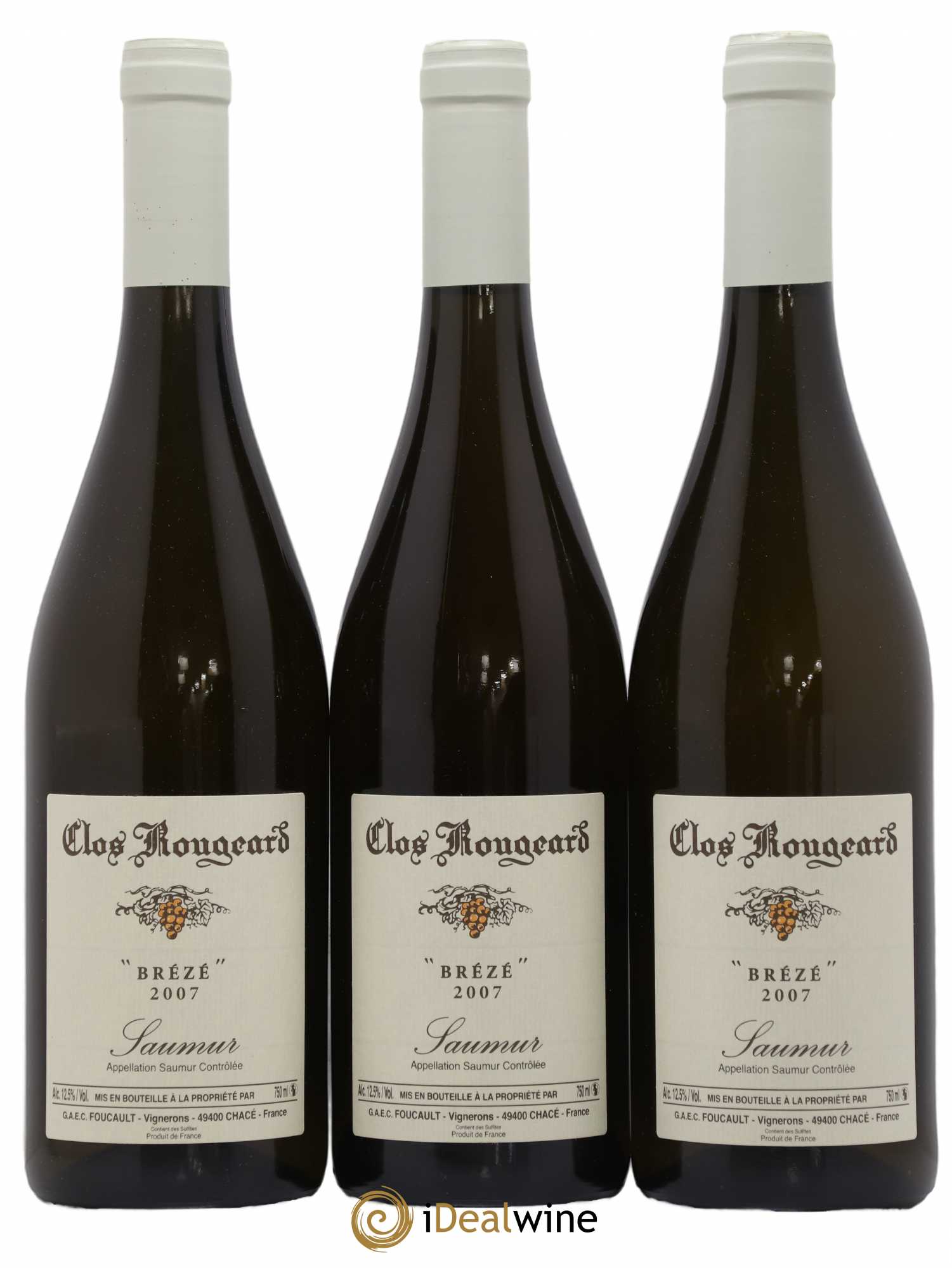Saumur Brézé Clos Rougeard 2007 - Lot de 3 bouteilles - 0