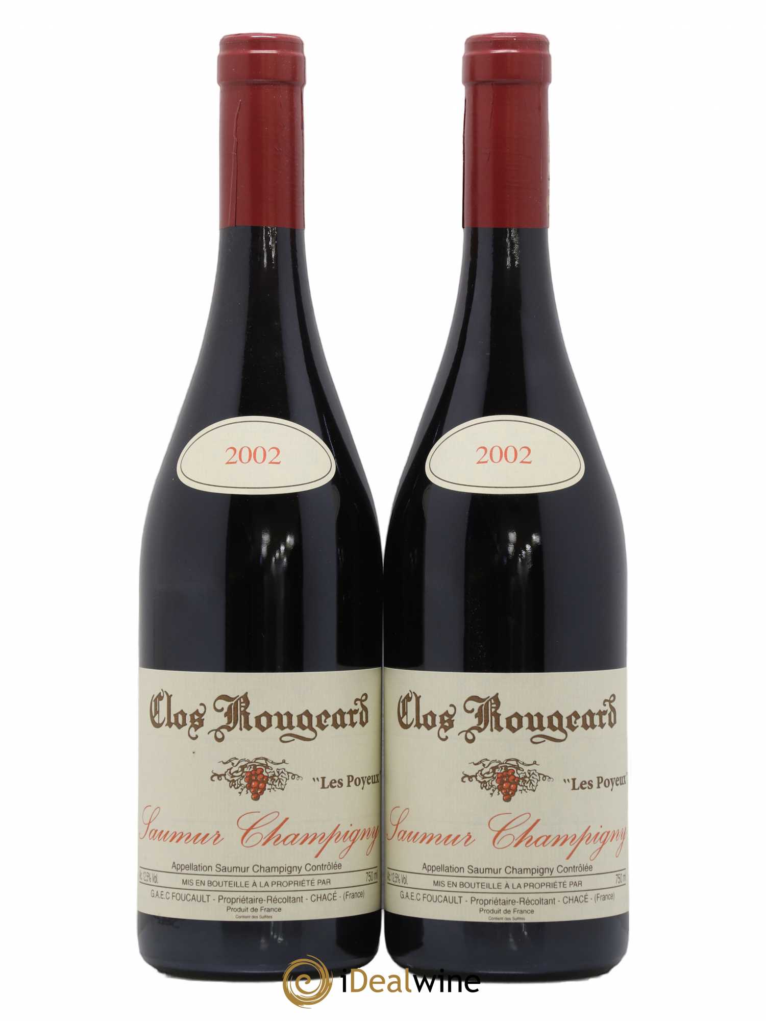 Saumur-Champigny Les Poyeux Clos Rougeard 2002 - Lot de 2 bouteilles - 0