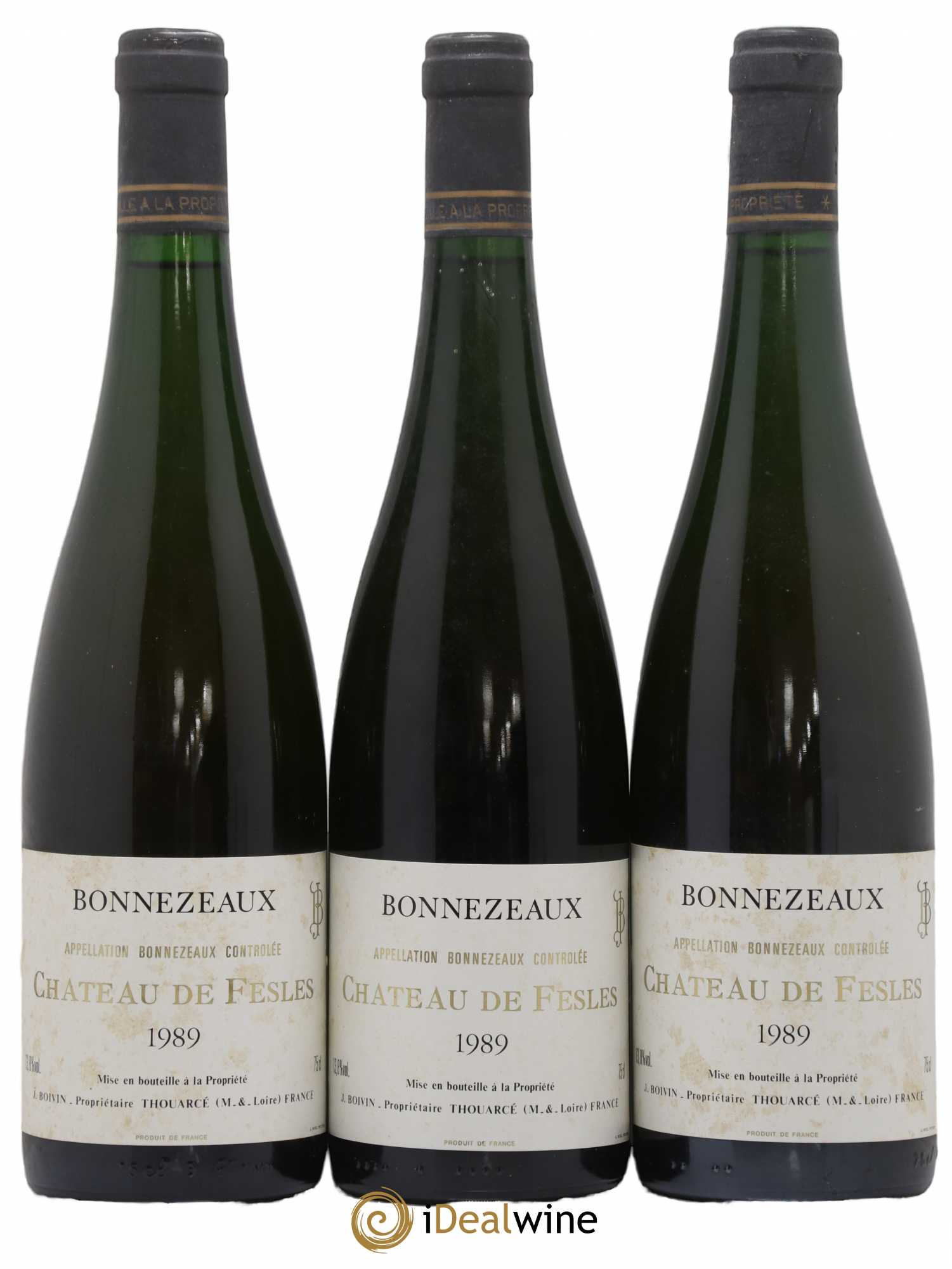 Bonnezeaux Château de Fesles 1989 - Lotto di 3 bottiglie - 0