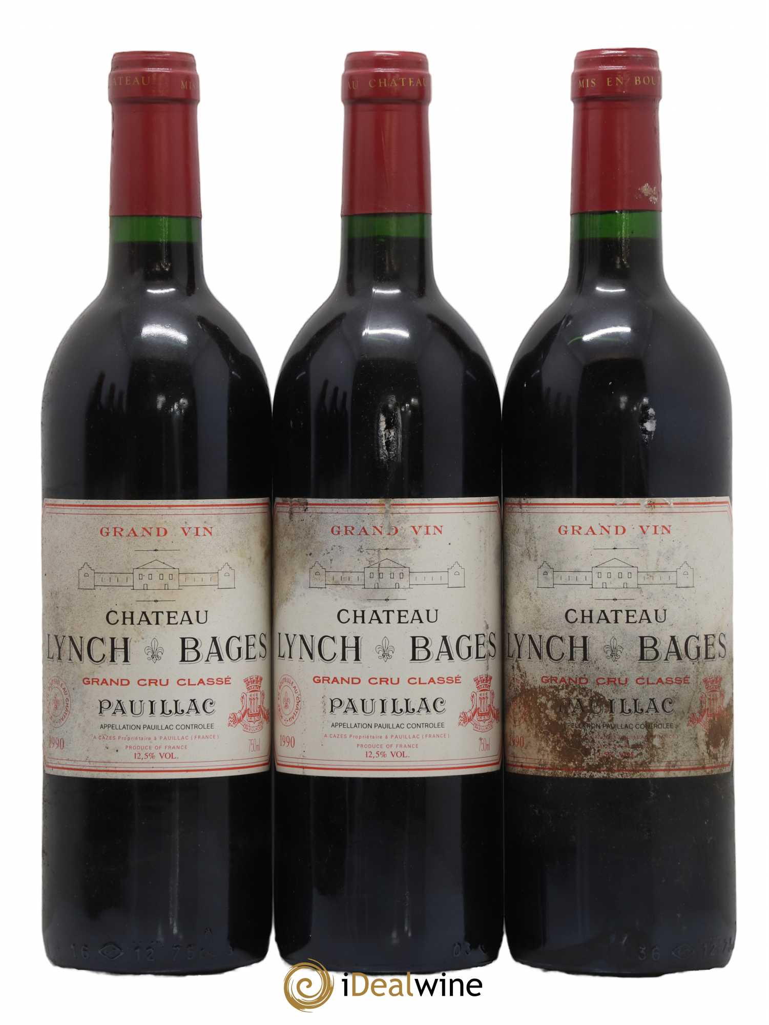 Château Lynch Bages 5ème Grand Cru Classé 1990 - Lot de 6 bouteilles - 1
