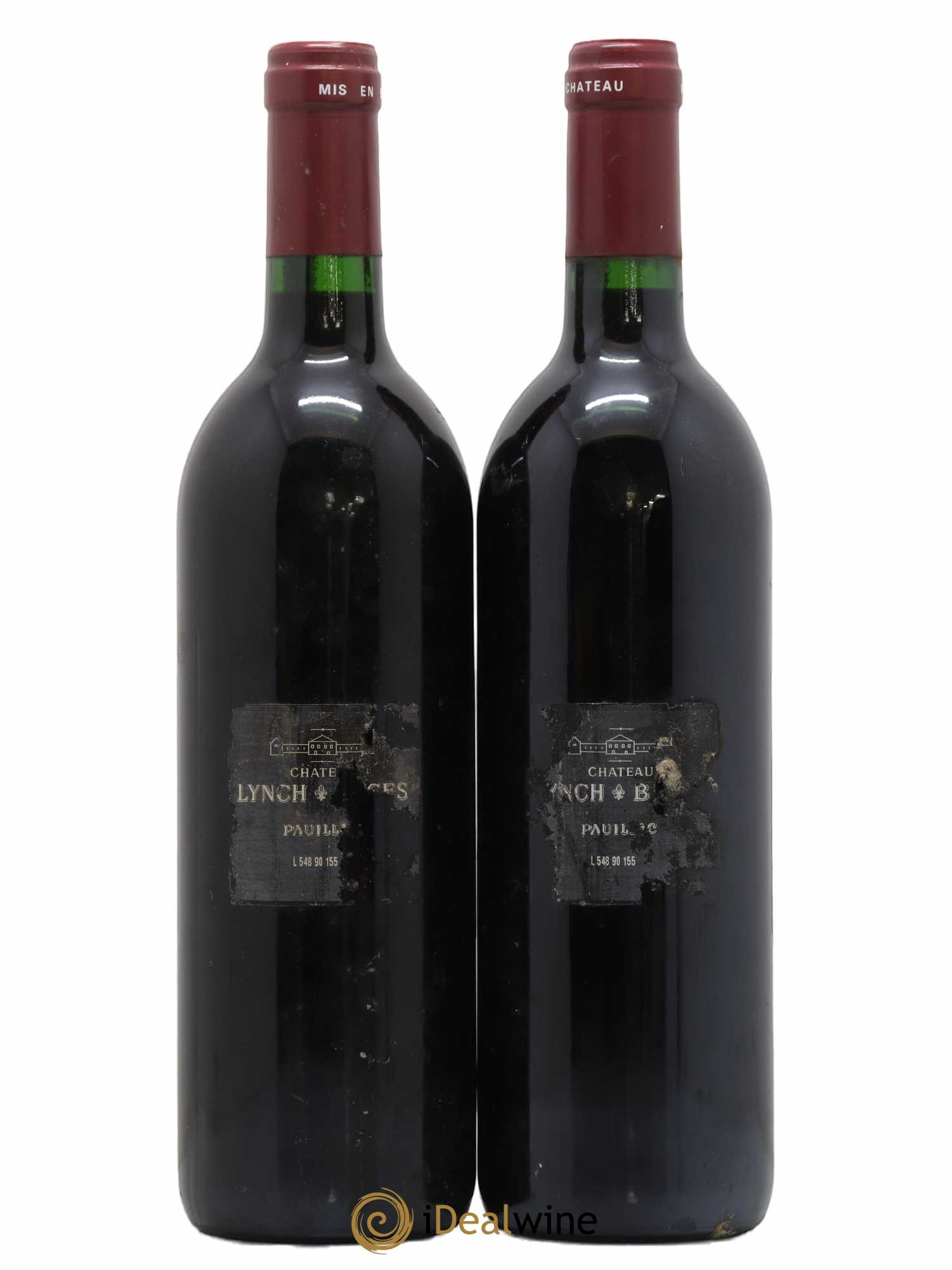 Château Lynch Bages 5ème Grand Cru Classé 1990 - Lot de 2 bouteilles - 1