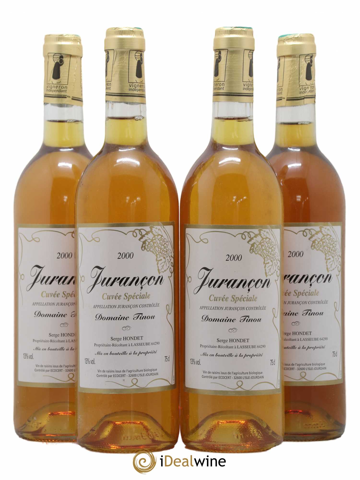 Jurançon Cuvée Spéciale Domaine Tinou (sans prix de réserve) 2000 - Lot de 4 bouteilles - 0