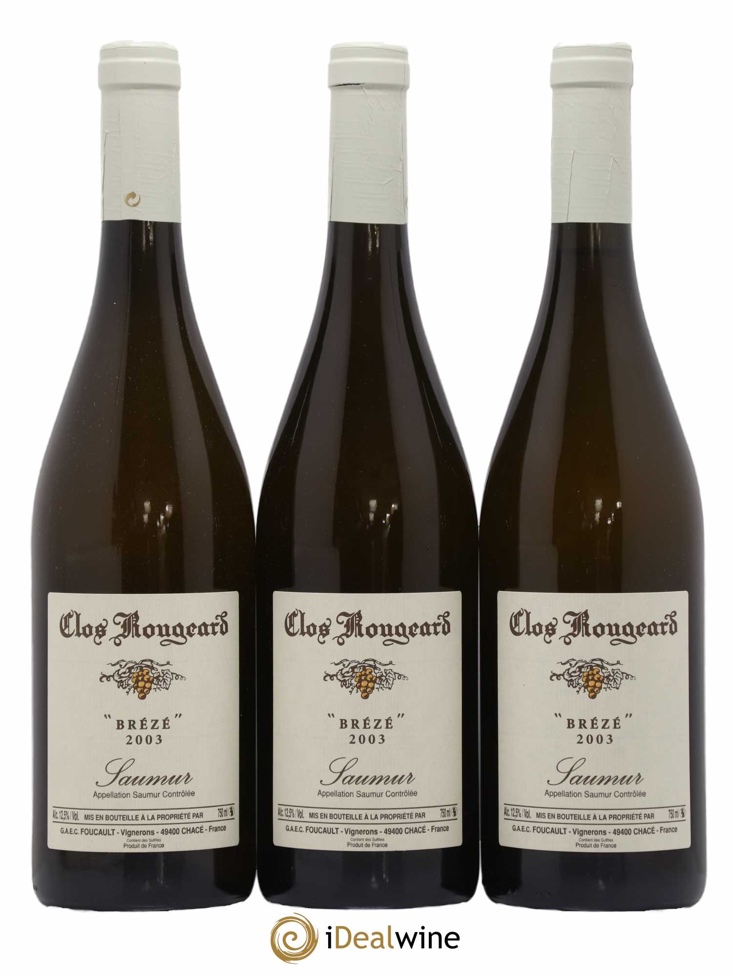 Saumur Brézé Clos Rougeard 2003 - Lot de 3 bouteilles - 0