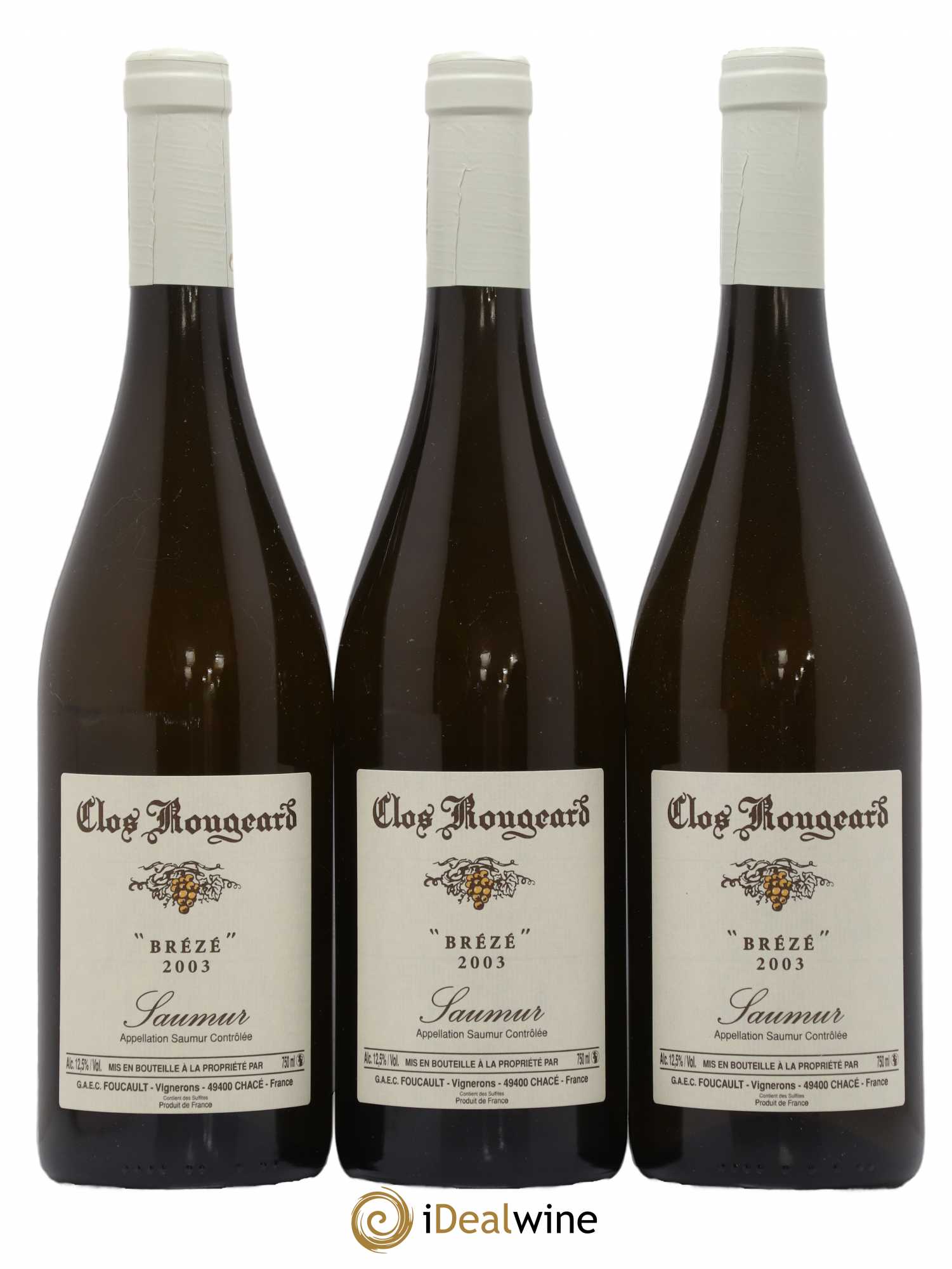 Saumur Brézé Clos Rougeard 2003 - Lot de 3 bouteilles - 0