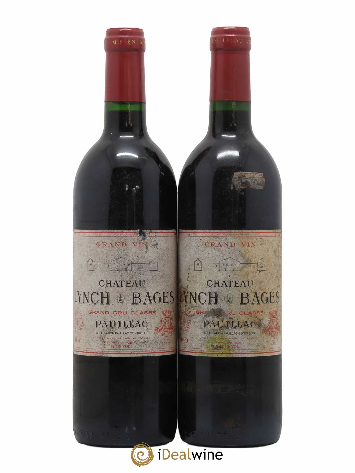 Château Lynch Bages 5ème Grand Cru Classé 1990 - Lot de 2 bouteilles - 0