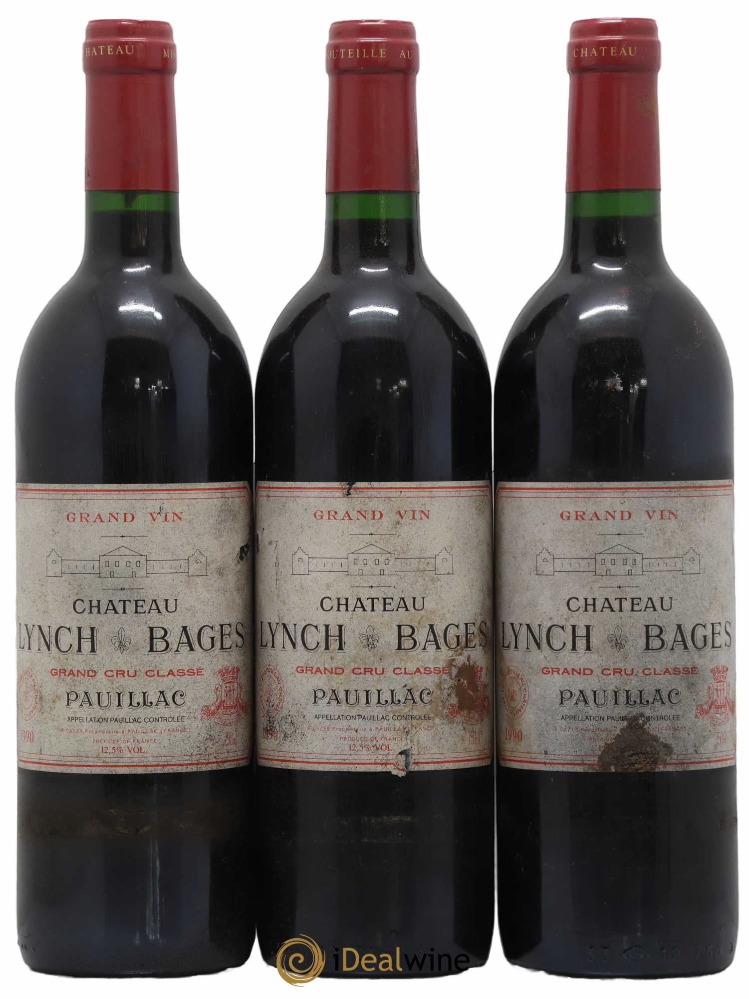 Château Lynch Bages 5ème Grand Cru Classé 1990 - Lot de 12 bouteilles - 3