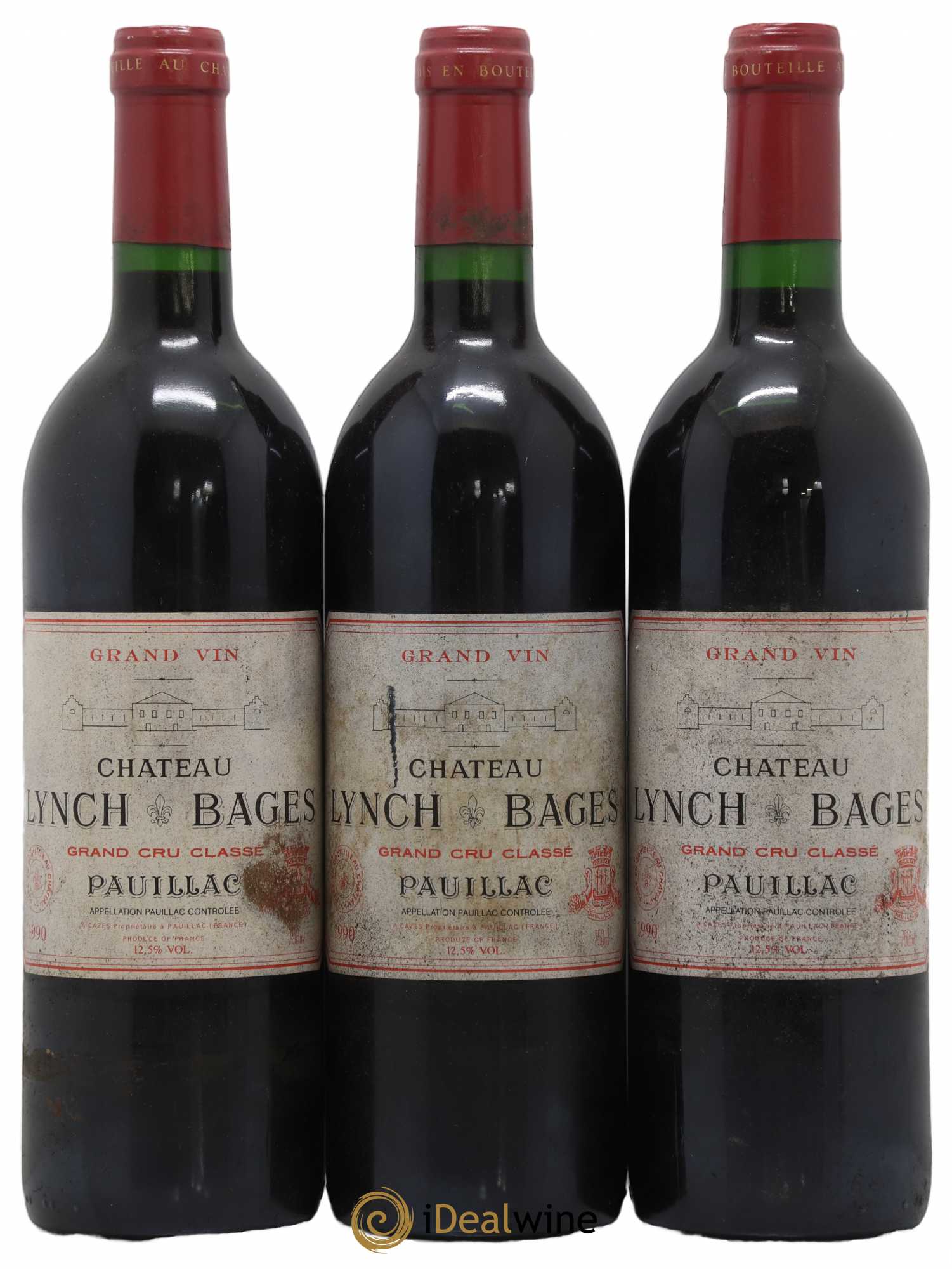 Château Lynch Bages 5ème Grand Cru Classé 1990 - Lot de 12 bouteilles - 5