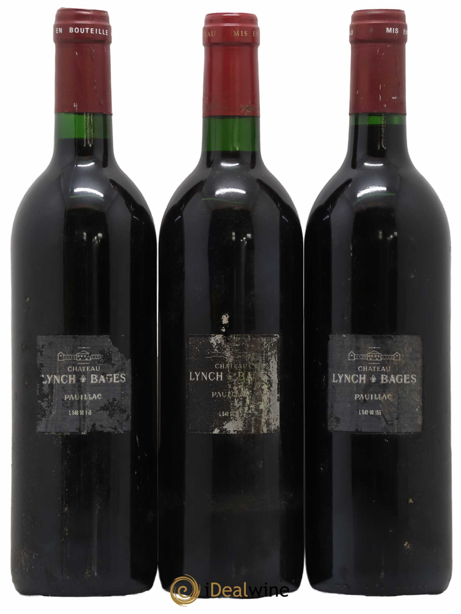 Château Lynch Bages 5ème Grand Cru Classé 1990 - Lot de 12 bouteilles - 8
