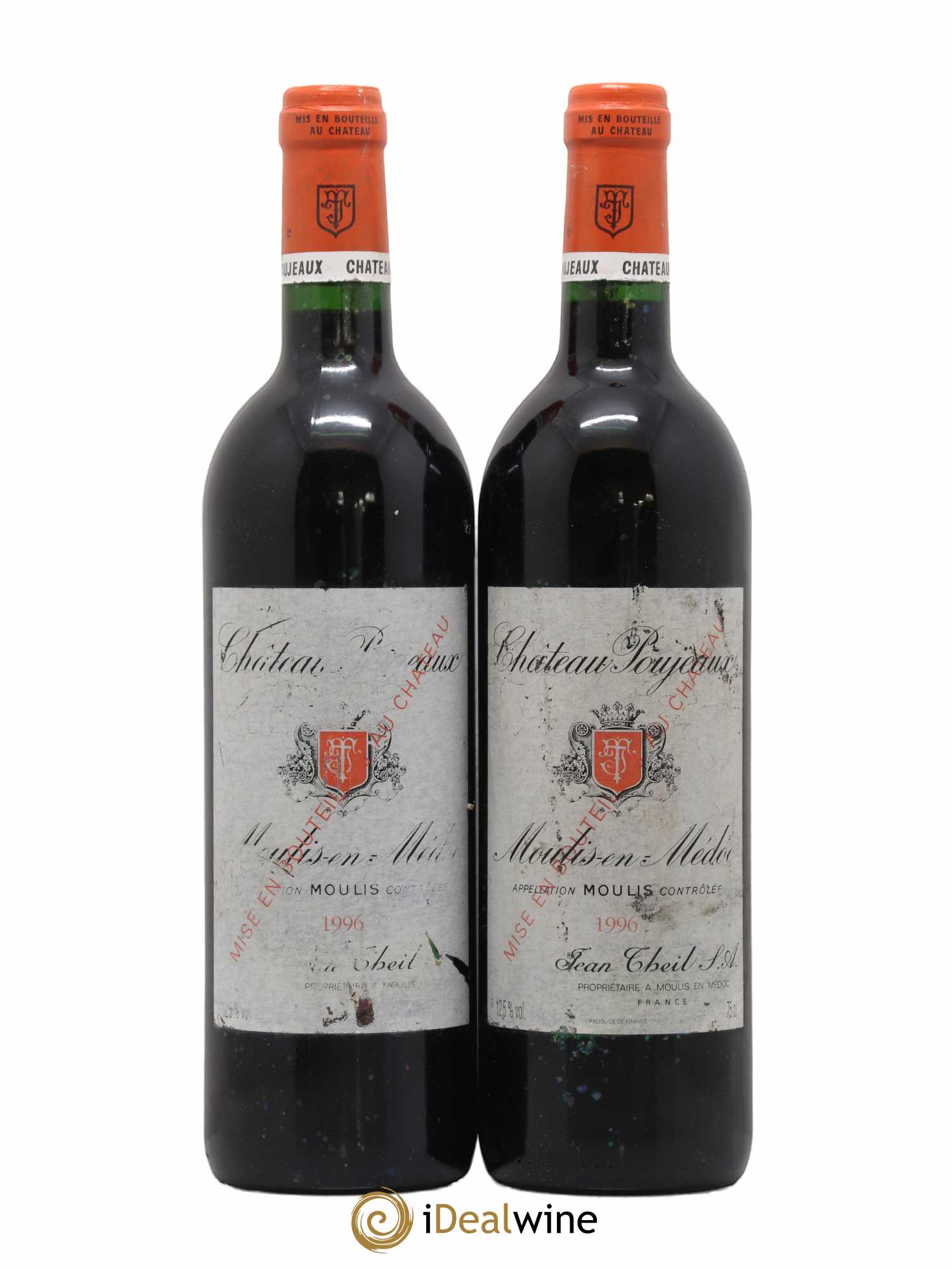 Château Poujeaux 1996 - Lot de 2 bouteilles - 0
