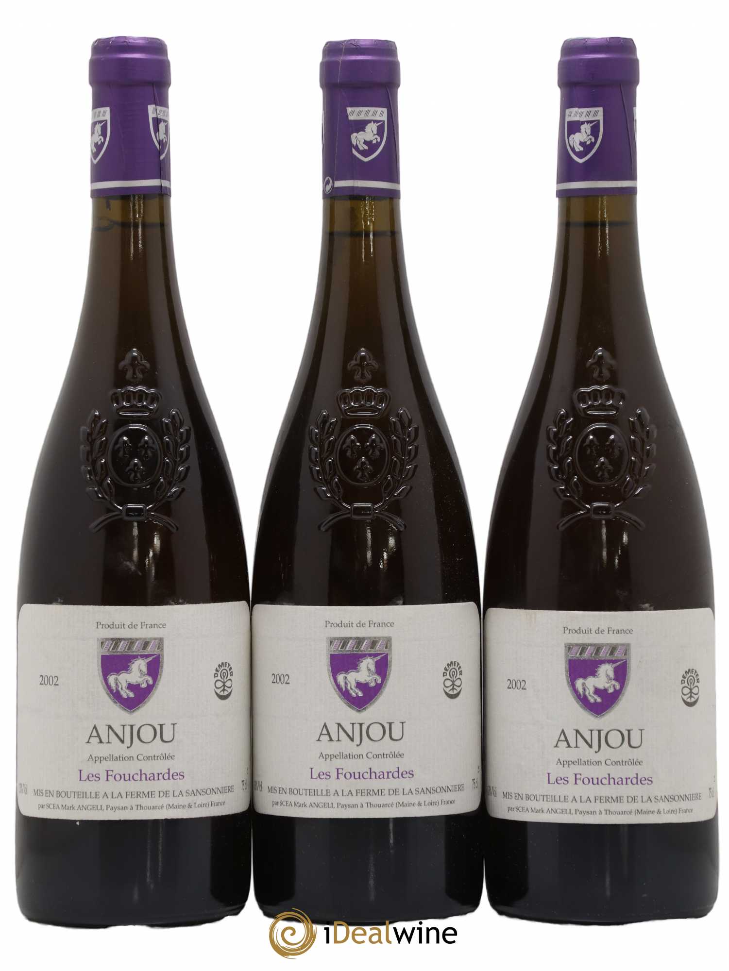 Anjou Les Fouchardes Mark Angeli (Domaine) - Ferme de la Sansonnière 2002 - Lot de 3 bouteilles - 0