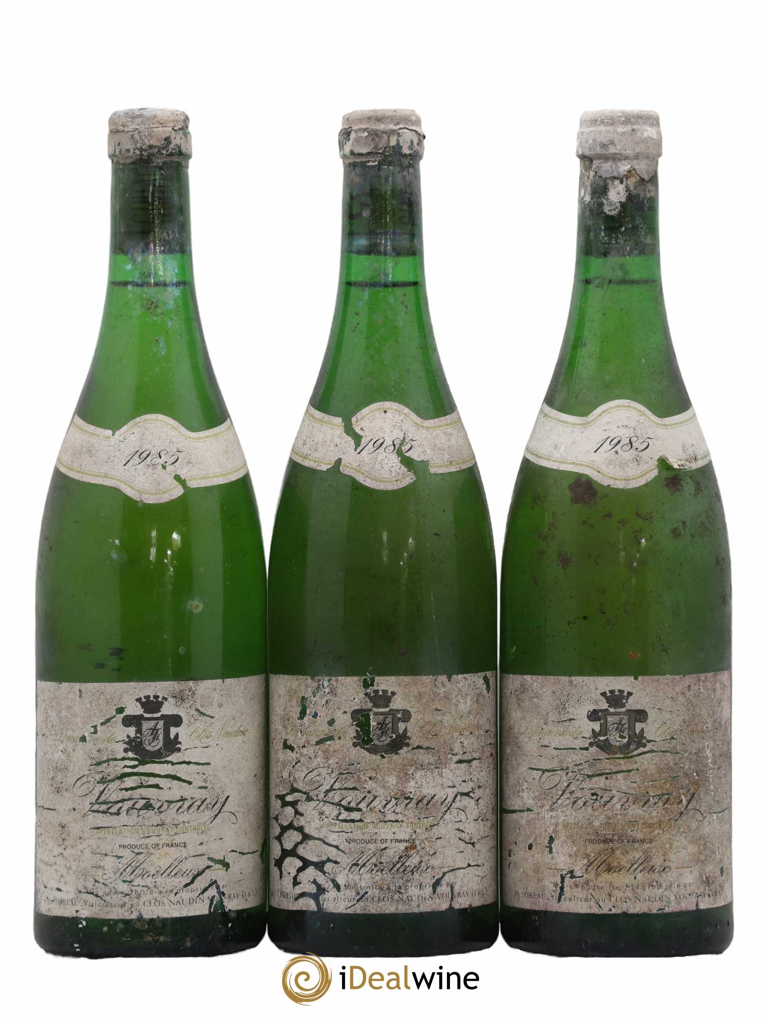 Vouvray Moelleux Clos Naudin - Philippe Foreau 1985 - Lotto di 3 bottiglie - 0