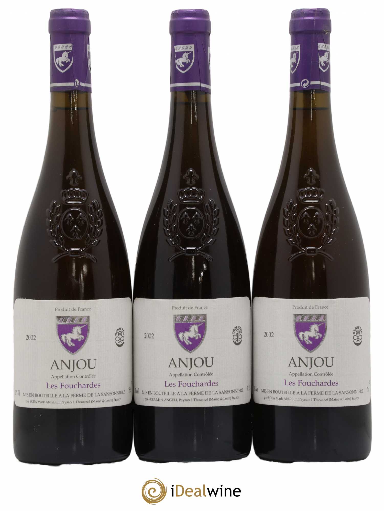 Anjou Les Fouchardes Mark Angeli (Domaine) - Ferme de la Sansonnière 2002 - Lot de 3 bouteilles - 0
