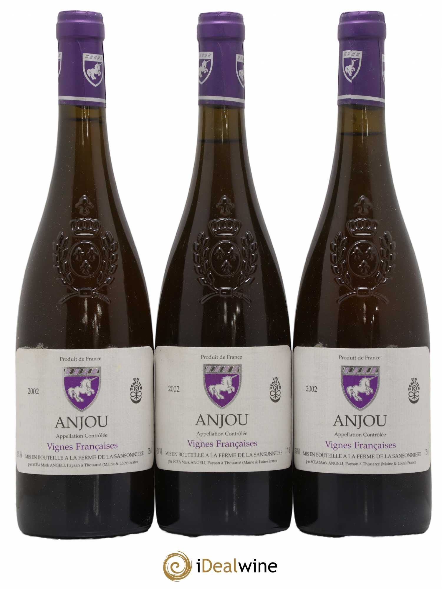 Anjou Vignes françaises Mark Angeli (Domaine) - Ferme de la Sansonnière 2002 - Lot de 3 bouteilles - 0