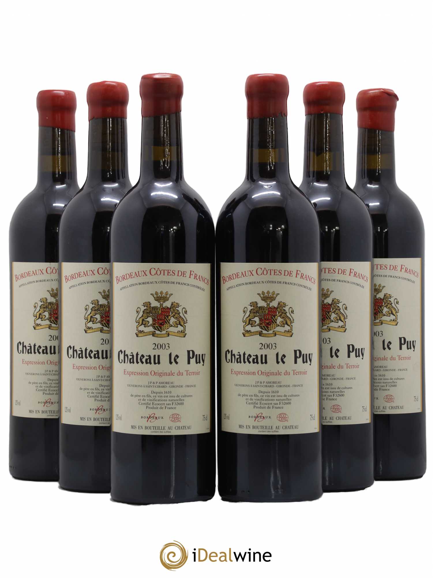 Château Le Puy 2003 - Lot de 6 bouteilles - 0