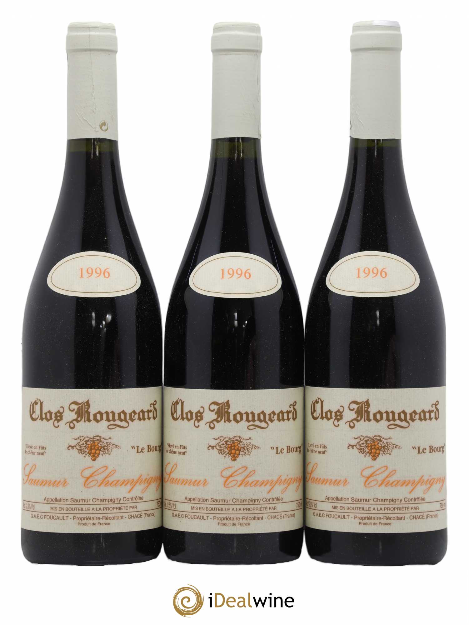 Saumur-Champigny Le Bourg Clos Rougeard 1996 - Lot de 3 bouteilles - 0