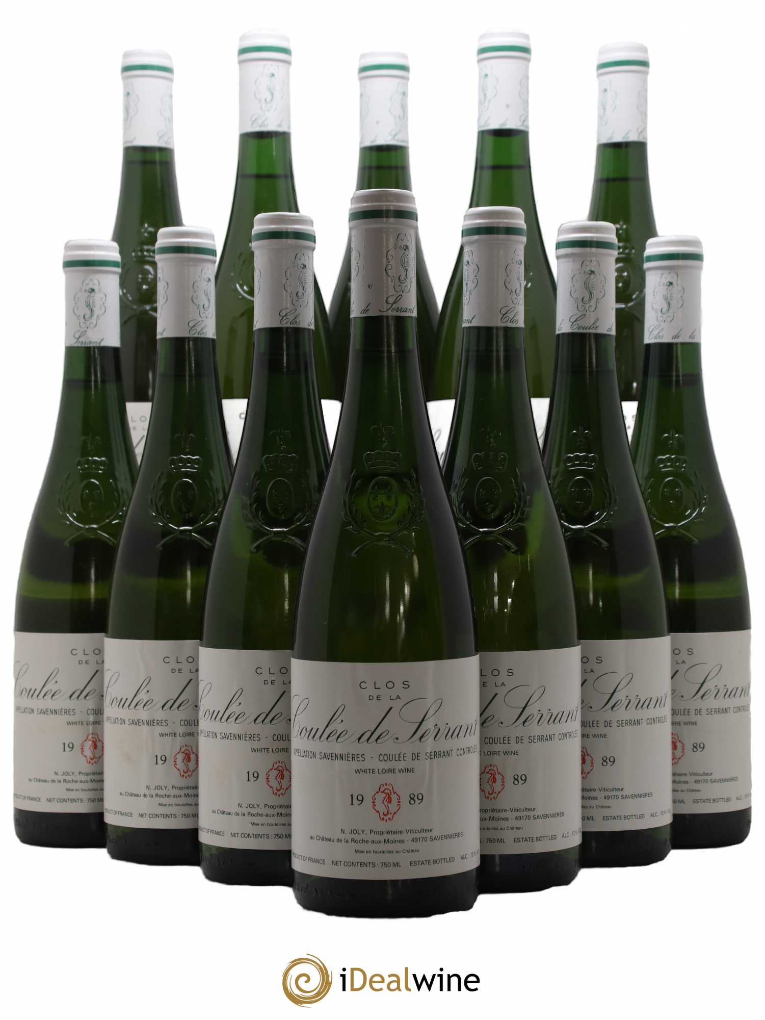 Savennières Clos de la Coulée de Serrant Vignobles de la Coulée de Serrant - Nicolas Joly 1989 - Lot de 12 bouteilles - 0