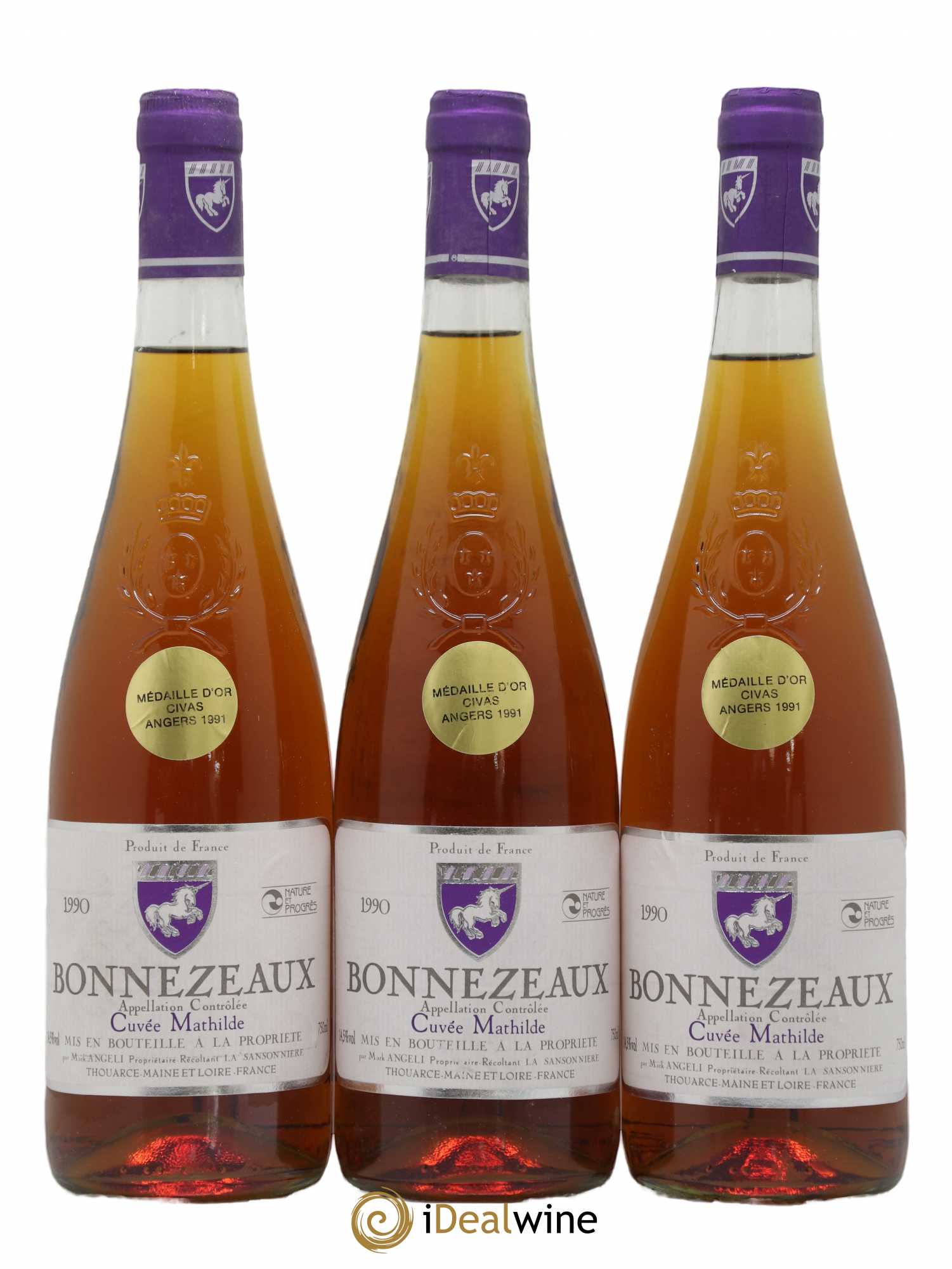 Bonnezeaux Cuvée Mathilde Mark Angeli (Domaine) - Ferme de la Sansonnière 1990 - Lotto di 12 bottiglie - 3