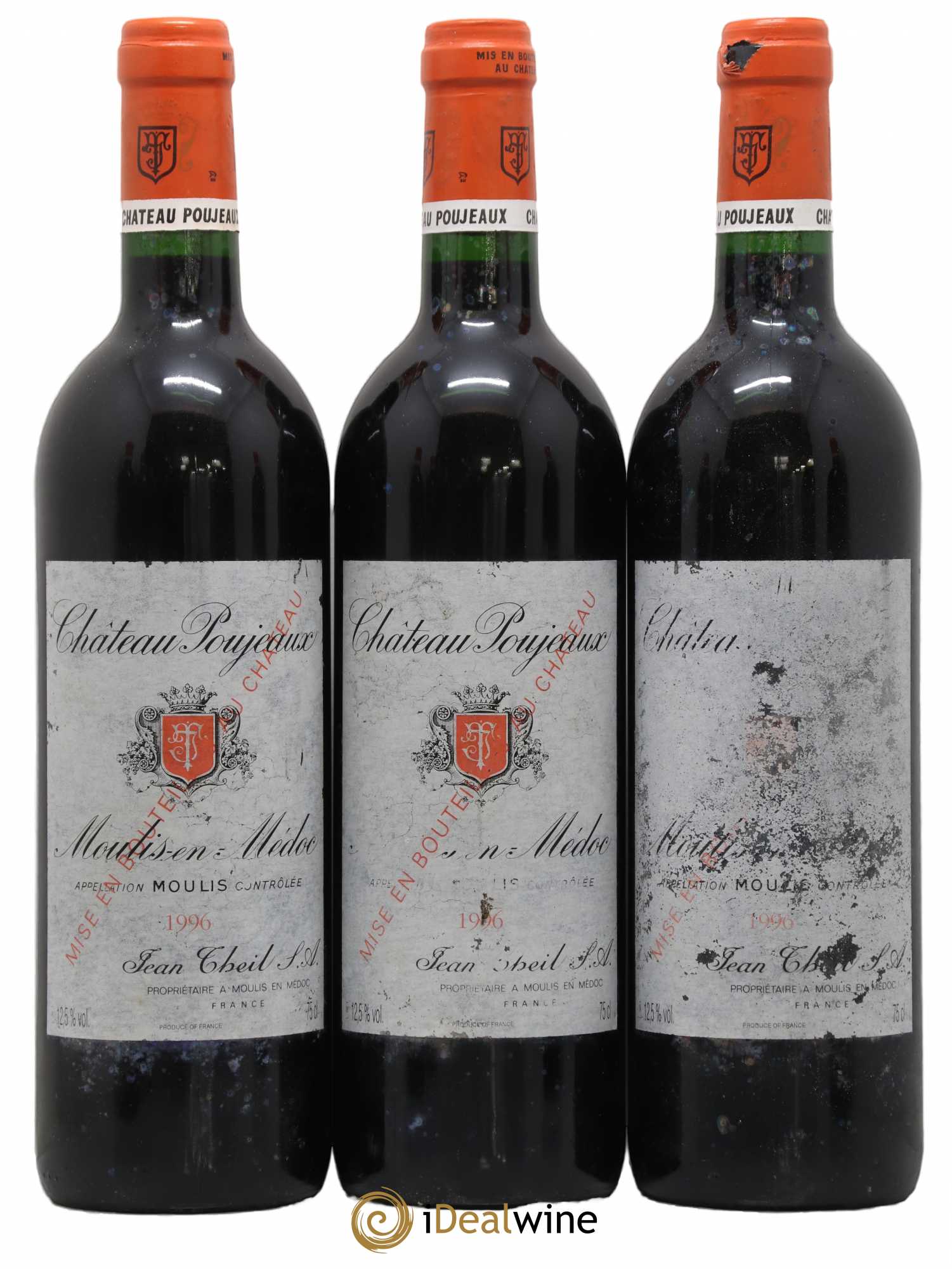 Château Poujeaux 1996 - Lot de 6 bouteilles - 1