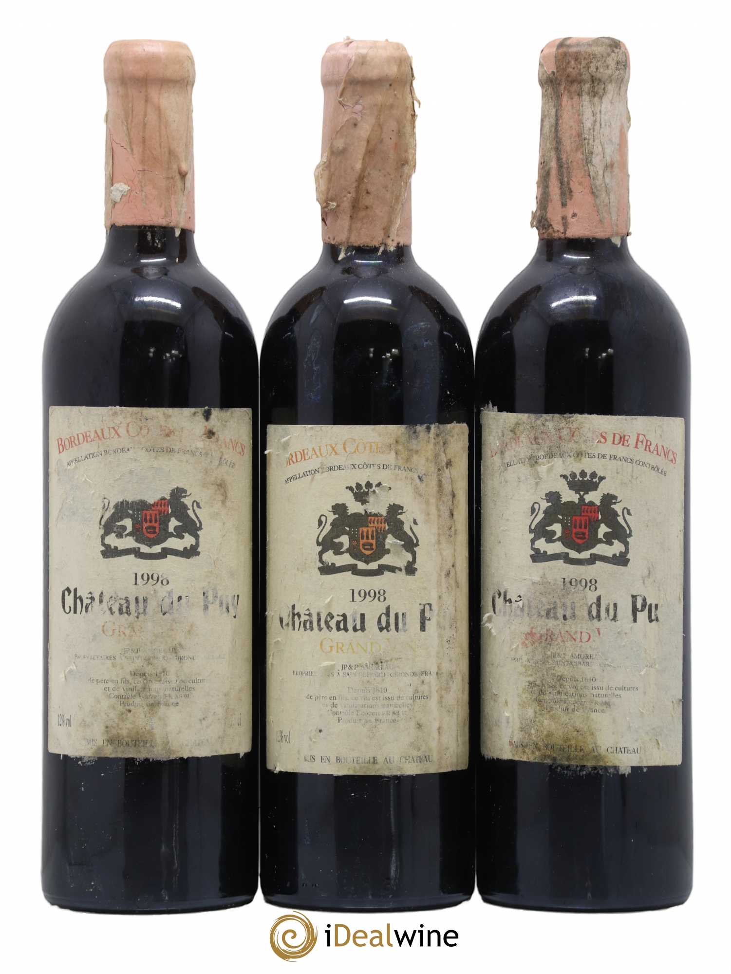 Château Le Puy 1998 - Lot de 3 bouteilles - 0