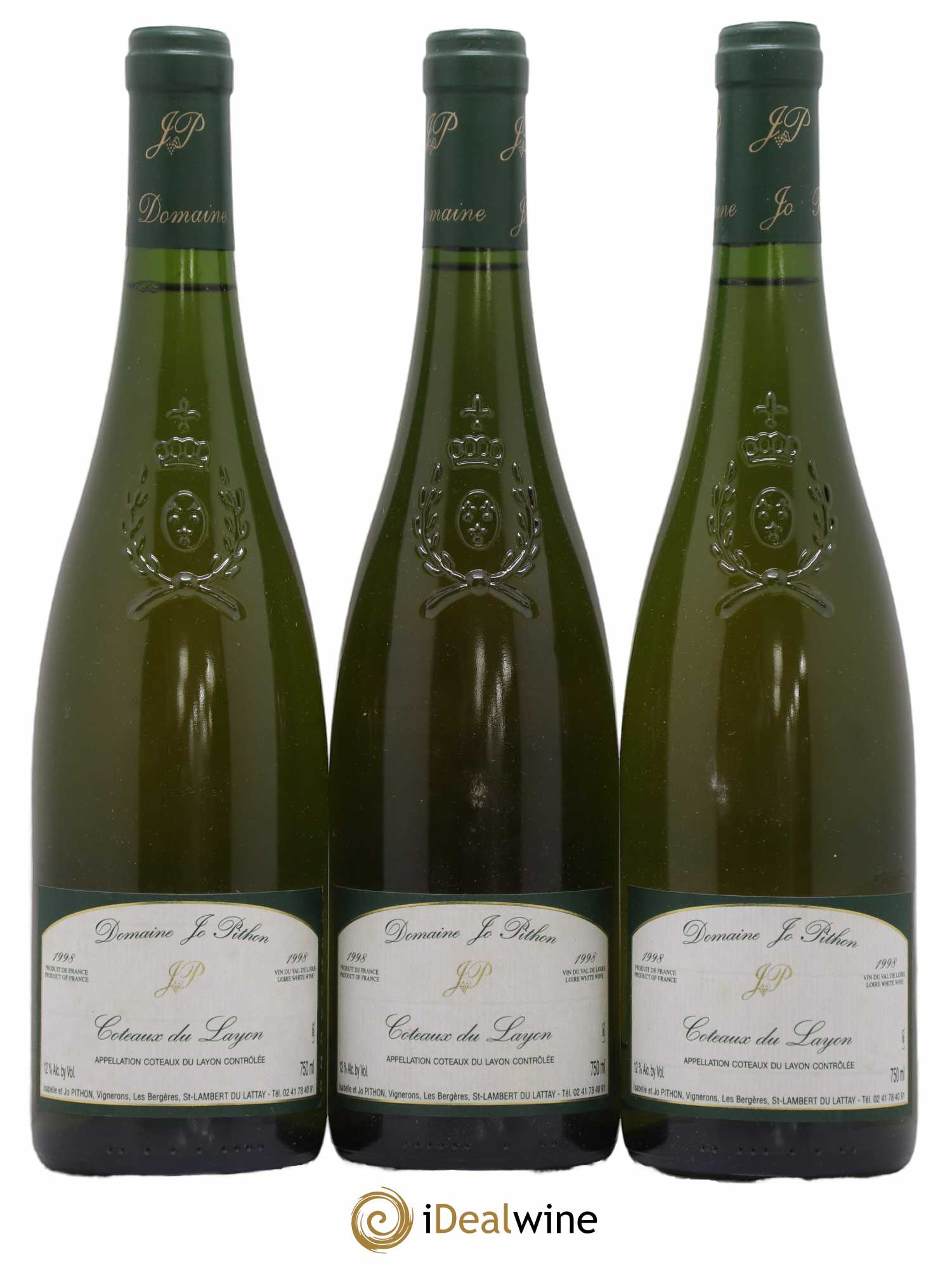 Coteaux du Layon Domaine Jo Pithon 1998 - Posten von 3 Flaschen - 0