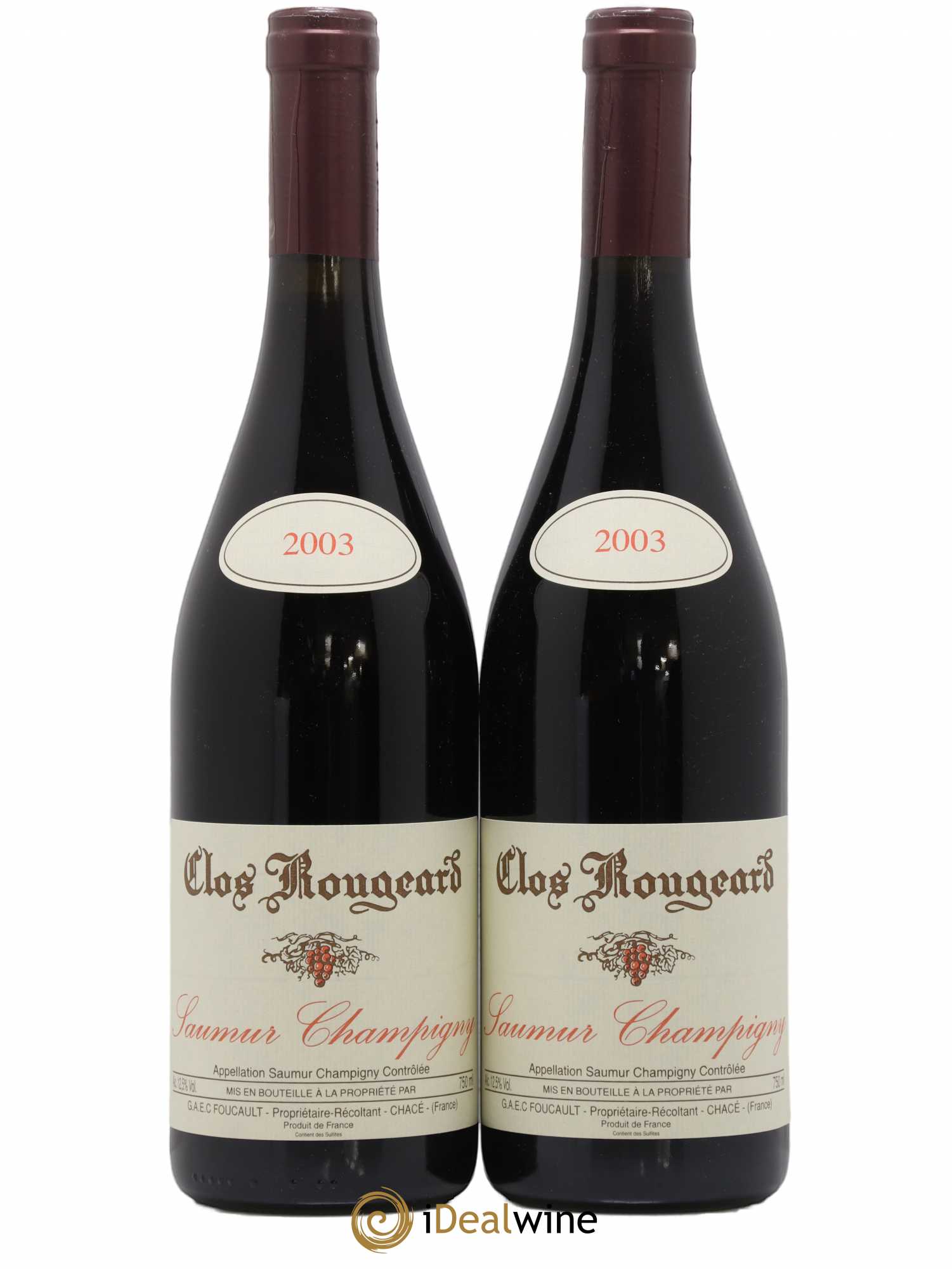 Saumur-Champigny Clos Rougeard 2003 - Posten von 2 Flaschen - 0
