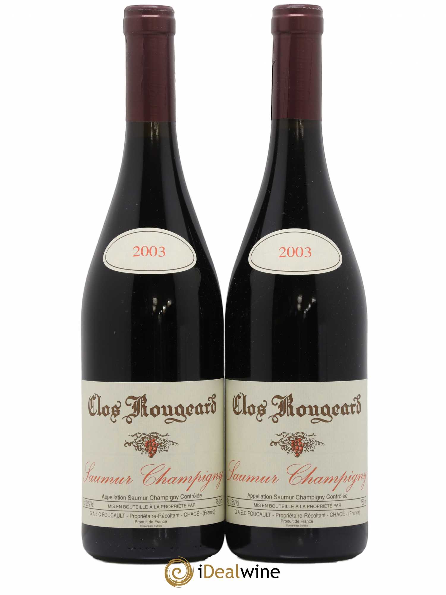 Saumur-Champigny Clos Rougeard 2003 - Posten von 2 Flaschen - 0
