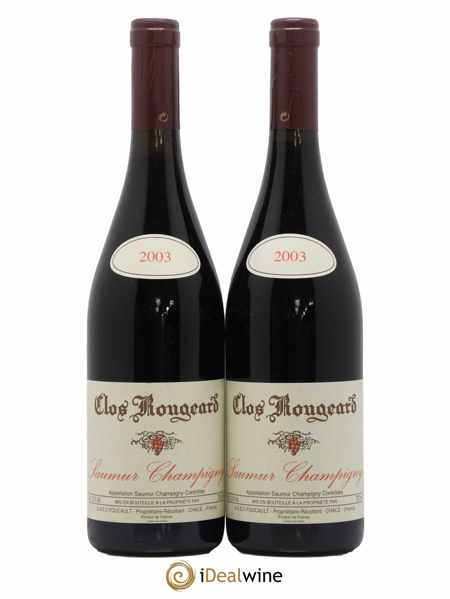 Saumur-Champigny Clos Rougeard 2003 - Lot de 2 bouteilles - 0