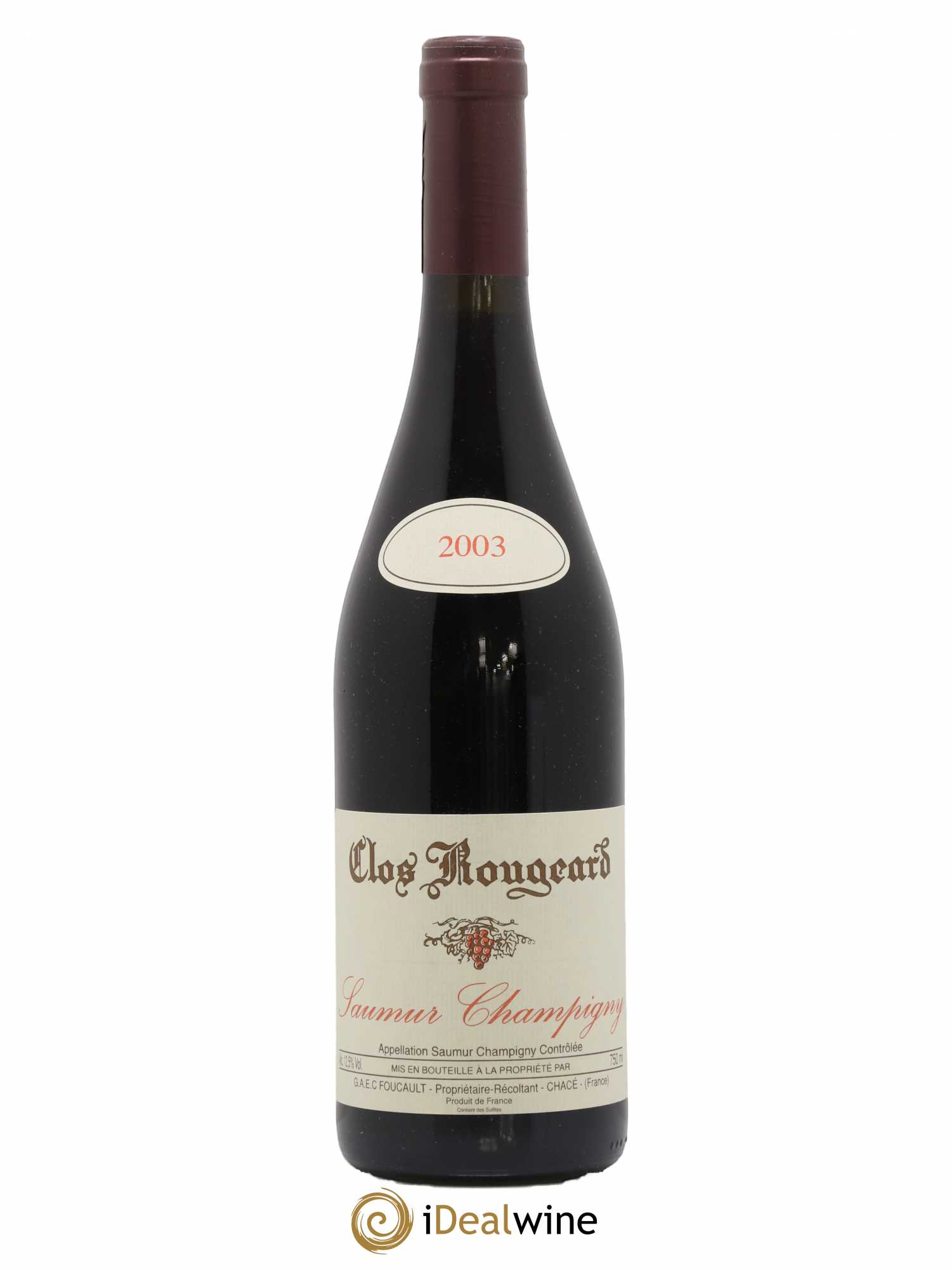 Saumur-Champigny Clos Rougeard 2003 - Lot de 1 bouteille - 0